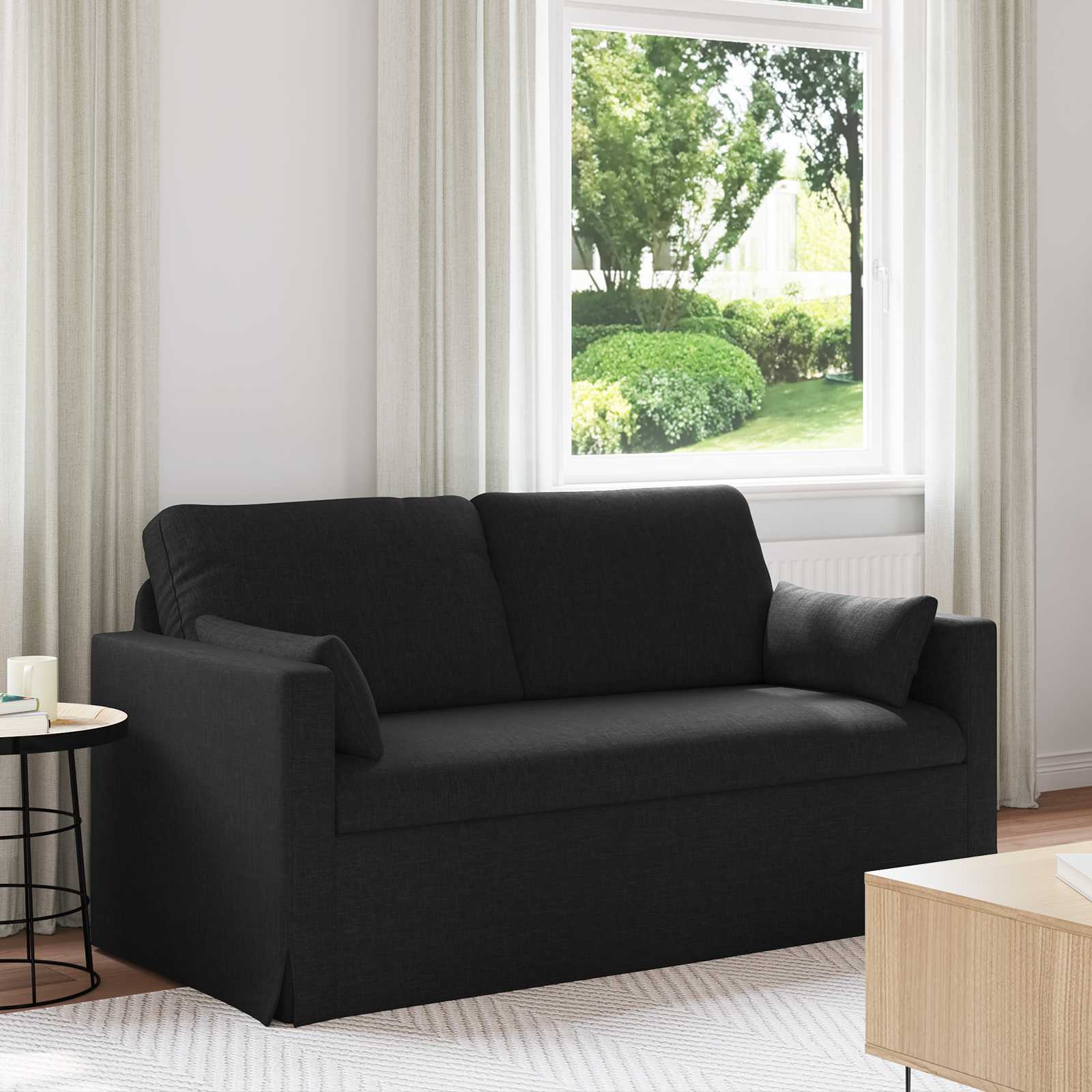 Soffa Svart 158 x 78 x 80 cm tyg