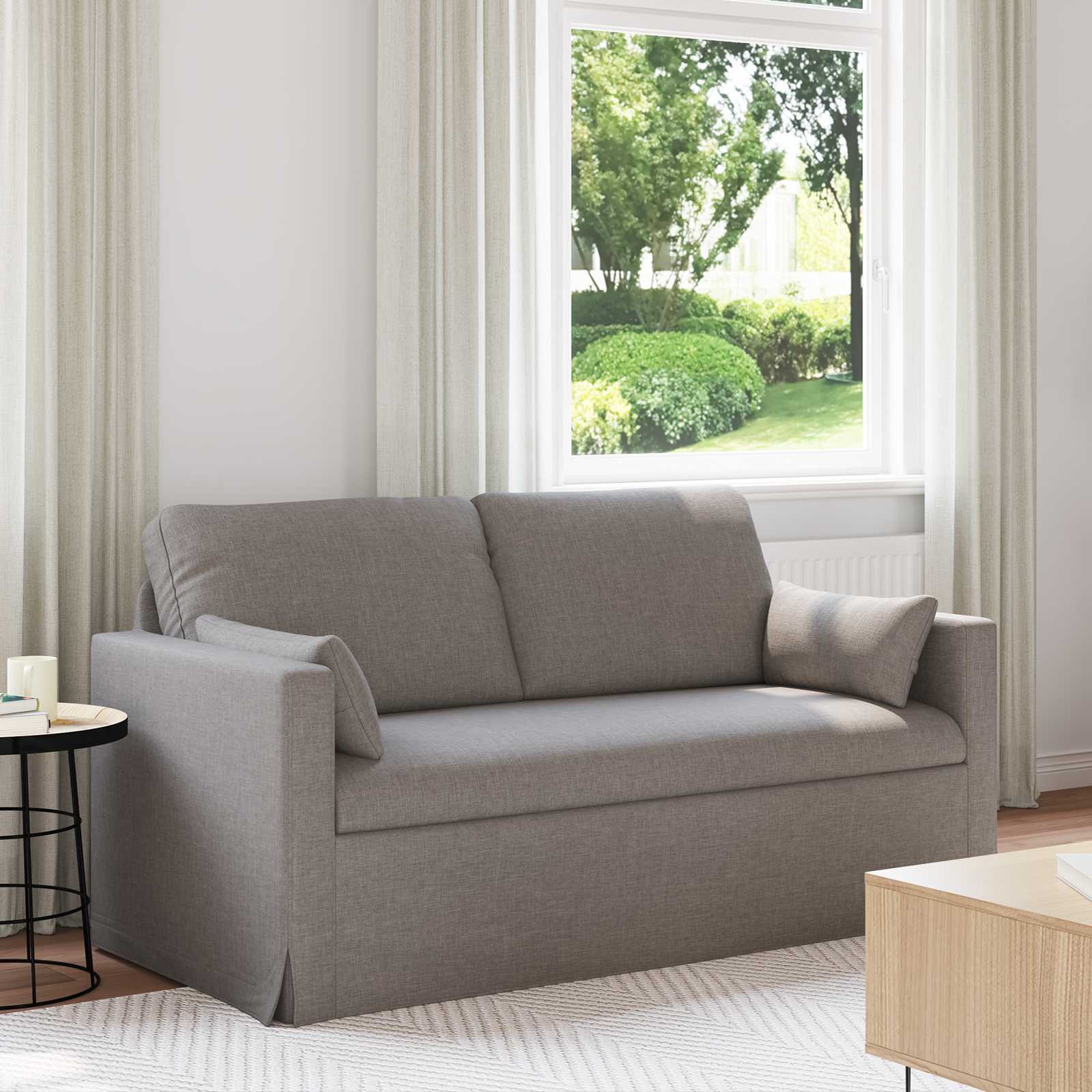 Soffa Taupe 158 x 78 x 80 cm tyg