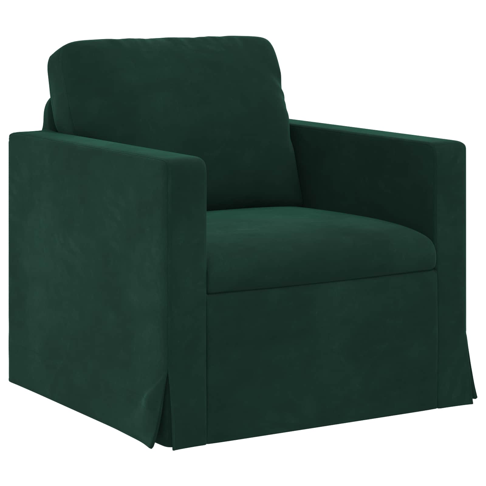 Soffa Mörkgrön 78 x 78 x 80 cm Sammet