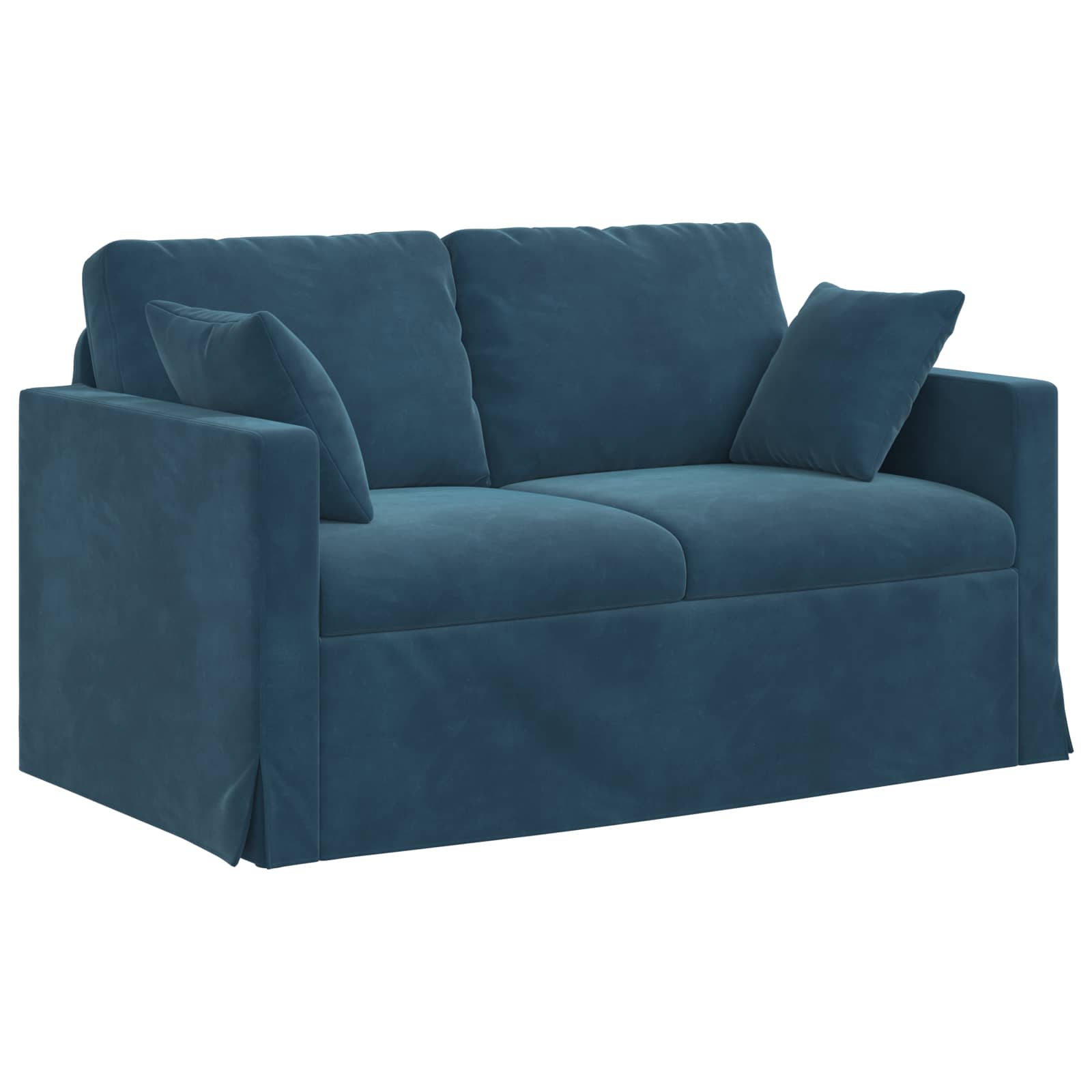 Soffa Blå 138 x 78 x 80 cm Sammet