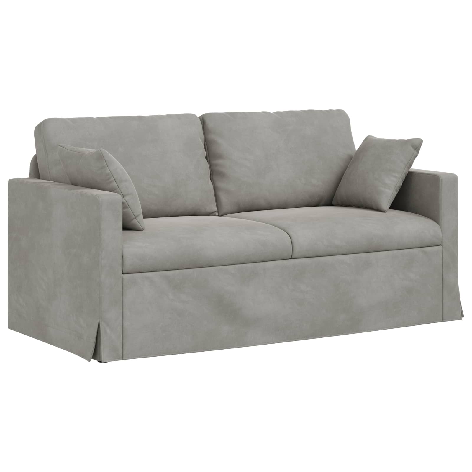 Soffa Ljusgrå 158 x 78 x 80 cm Sammet