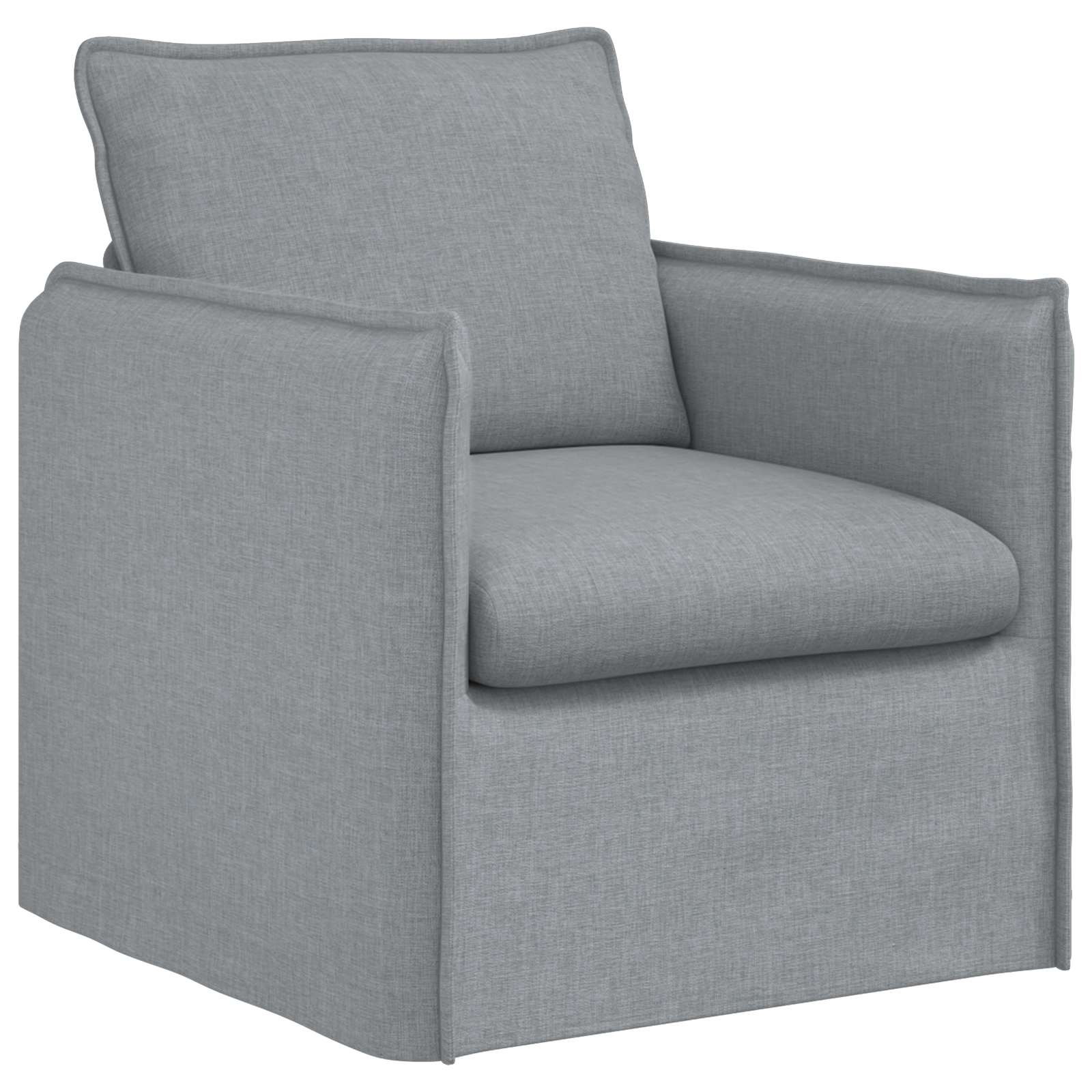 Soffa Ljusgrå 75 x 82 x 85 cm tyg