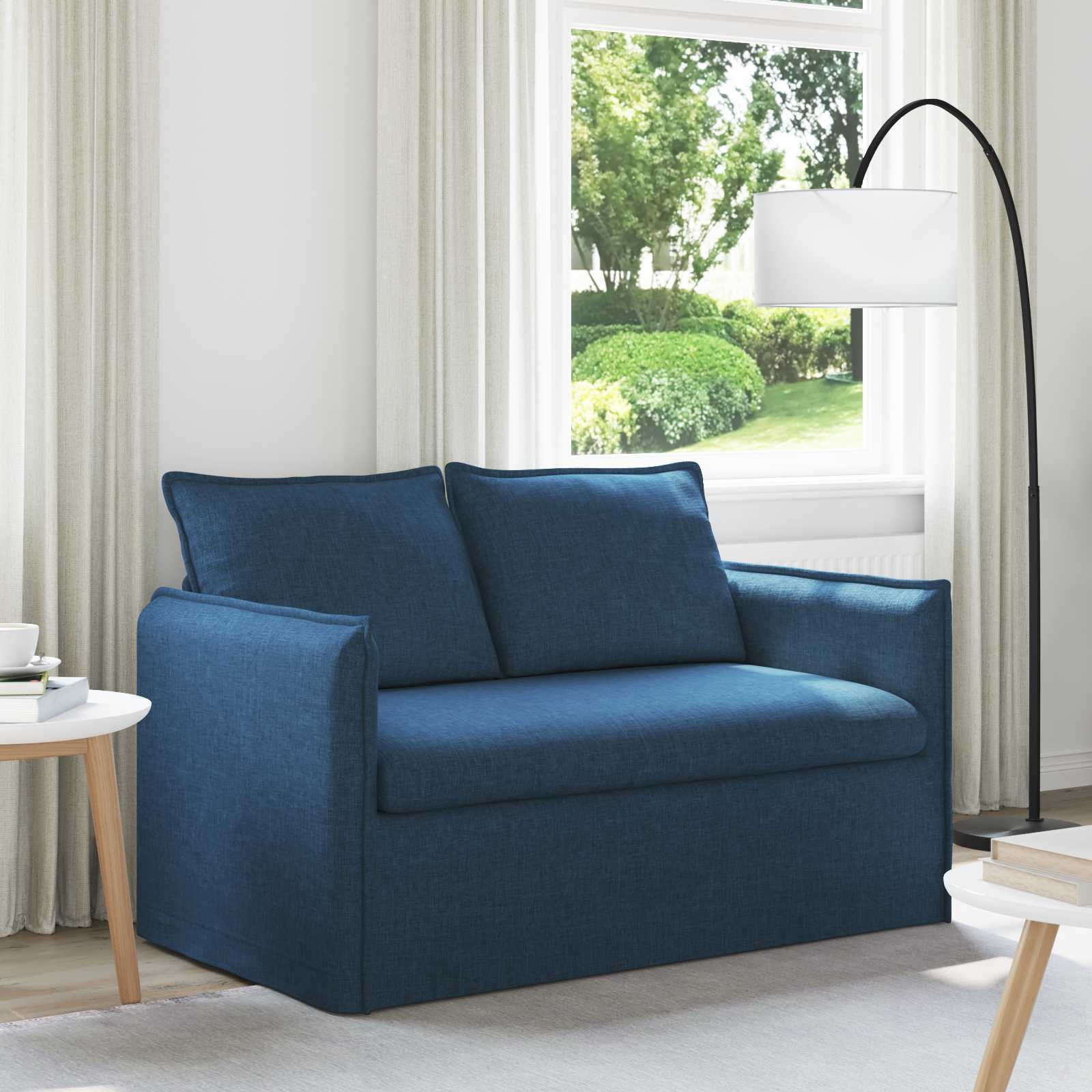 Soffa Blå 136 x 82 x 85 cm tyg