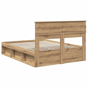 Sängram med huvudgavel Artisan Ek 140 x 190 cm Massiv furu