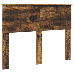 Sängram med huvudgavel Rökt ek 120 x 200 cm Massiv furu