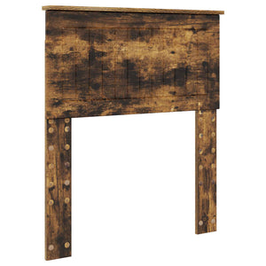 Förvaringssäng med låda Rökt ek 75 x 190 cm Konstruerat trä