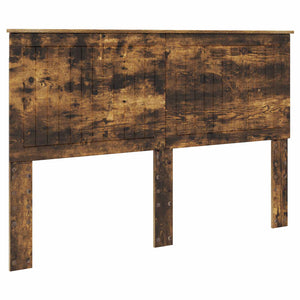 Sängram med huvudgavel Rökt ek 150 x 200 cm Massiv furu