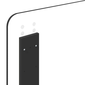 Sängram med huvudgavel Svart 75 x 190 cm Konstruerat trä