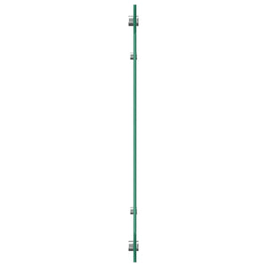 Köksplånbak 2 pcs Ljusgrå 110 x 40 cm härdat glas