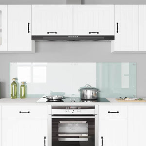 Köksplånbak 2 pcs Vit 90 x 50 cm härdat glas