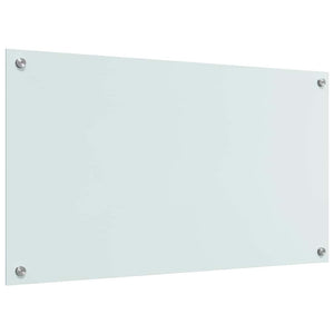 Köksplånbak 2 pcs Vit 90 x 50 cm härdat glas