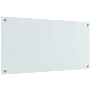 Köksplånbak 2 pcs Vit 100 x 50 cm härdat glas