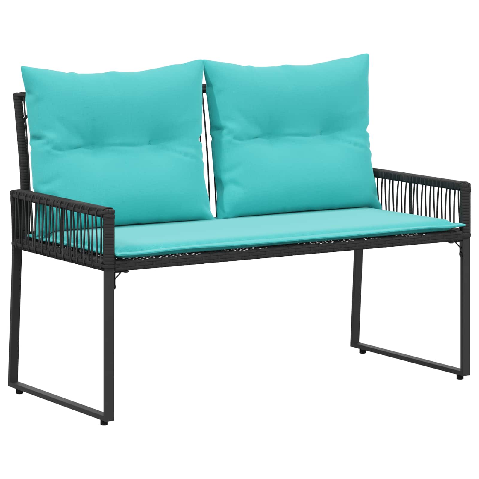 Utomhusbänk 2 -Seater 4 st 110 x 59 x 82 cm konstrotting