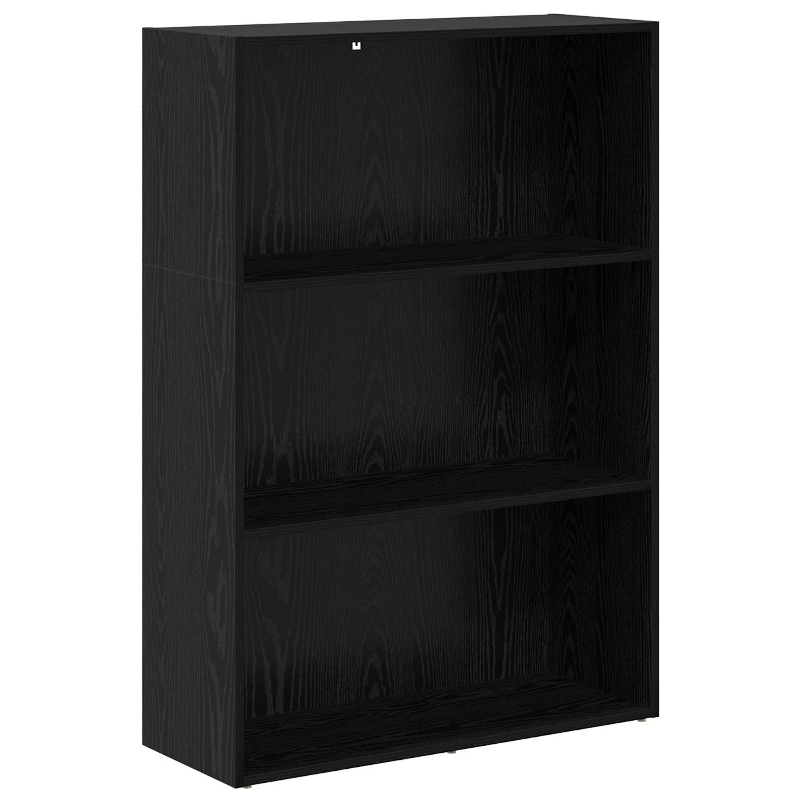 Hyllsystem 80 x 30 x 114 cm Konstruerat trä Svart Ek