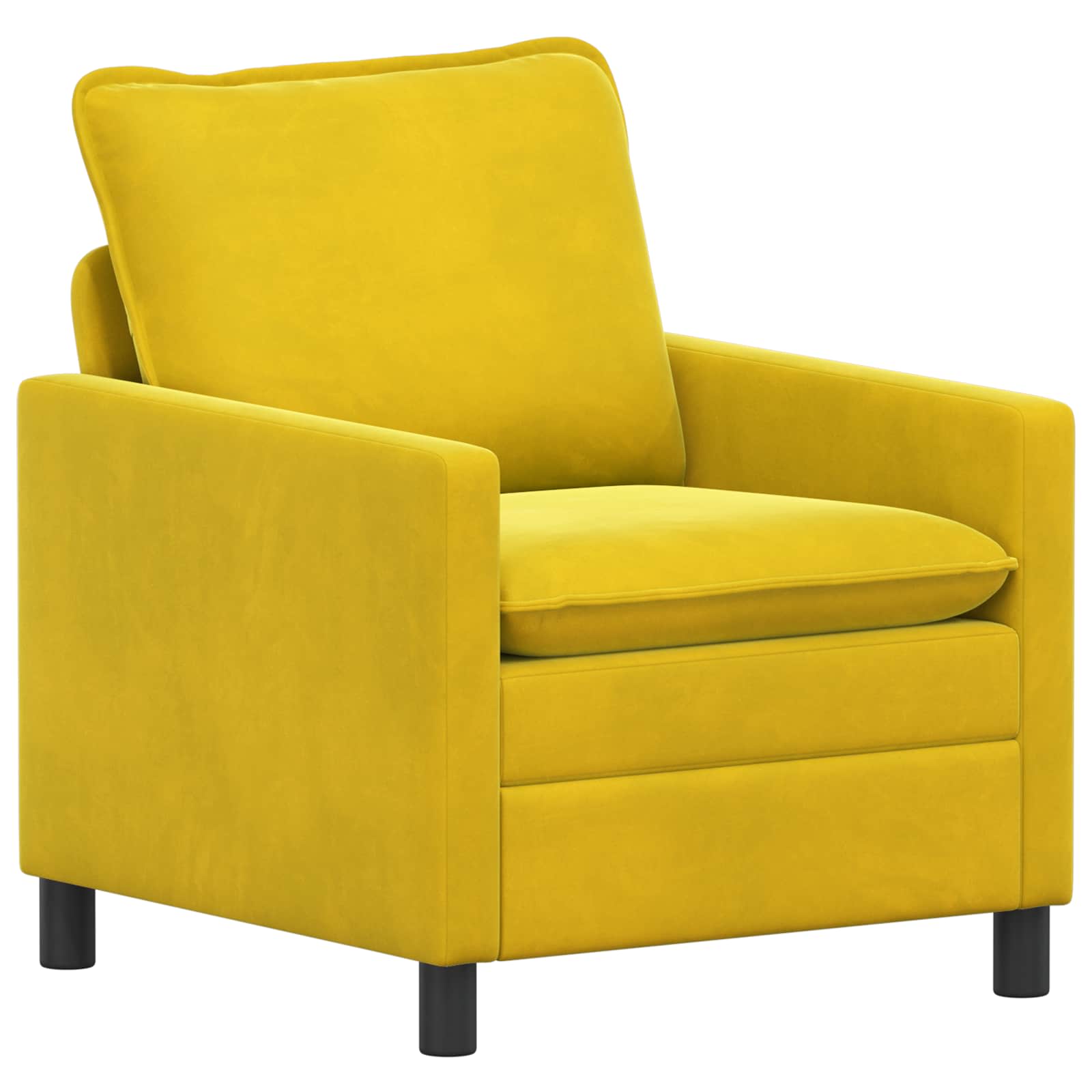 Soffa Gul 76 x 81 x 87,5 cm Sammet