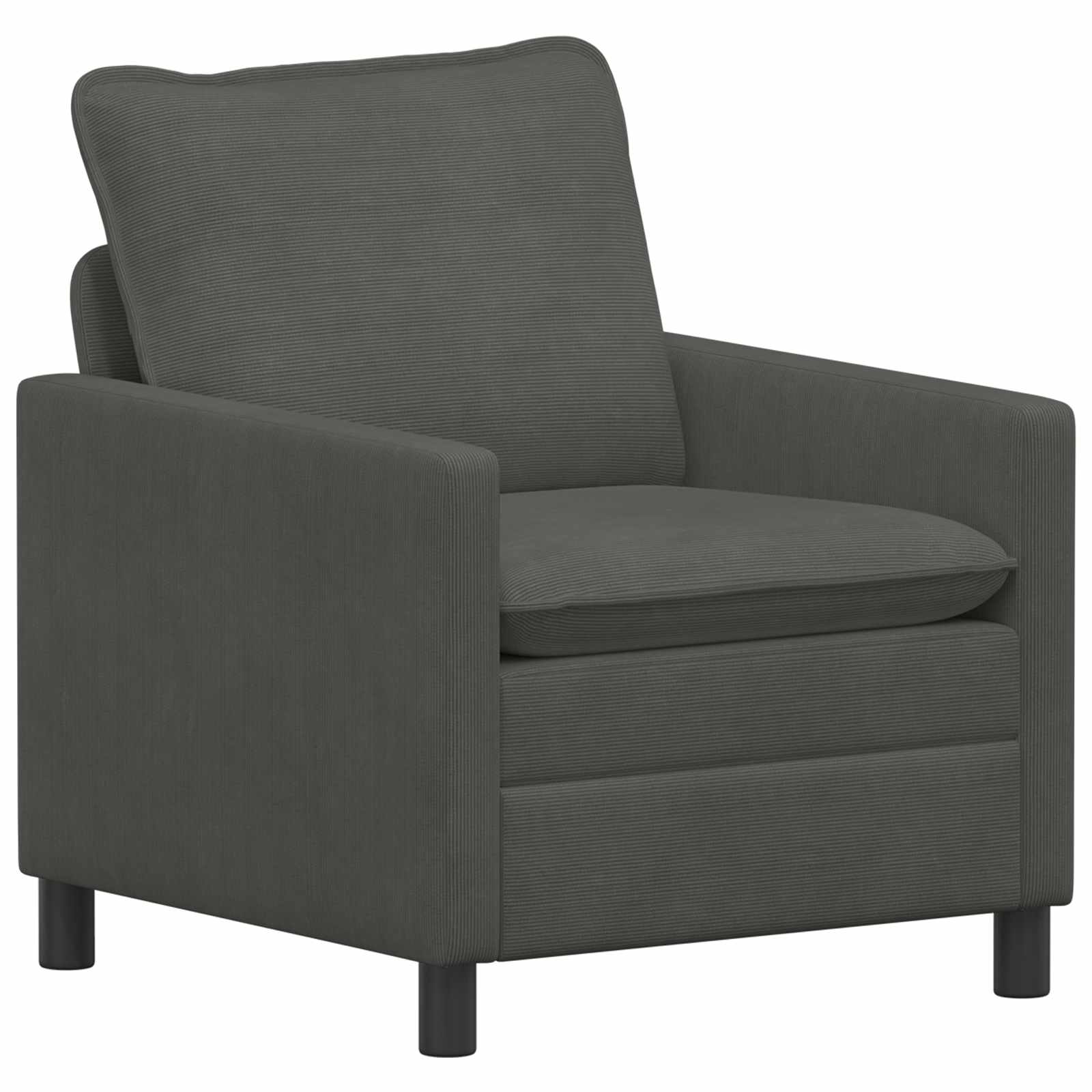 Soffa Mörkgrå 76 x 81 x 87,5 cm Tyg