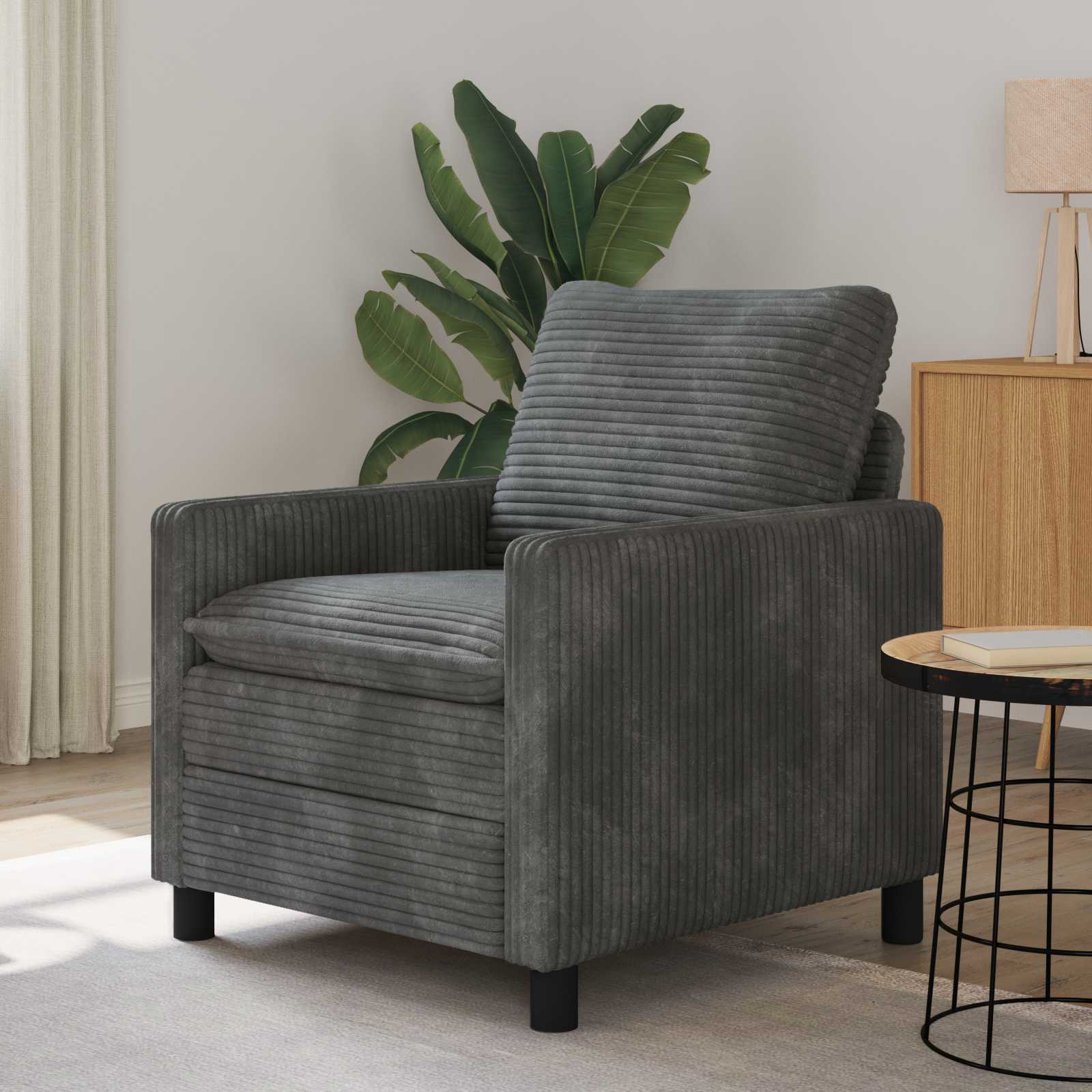 Soffa Ljusgrå 76 x 81 x 87,5 cm Polyester