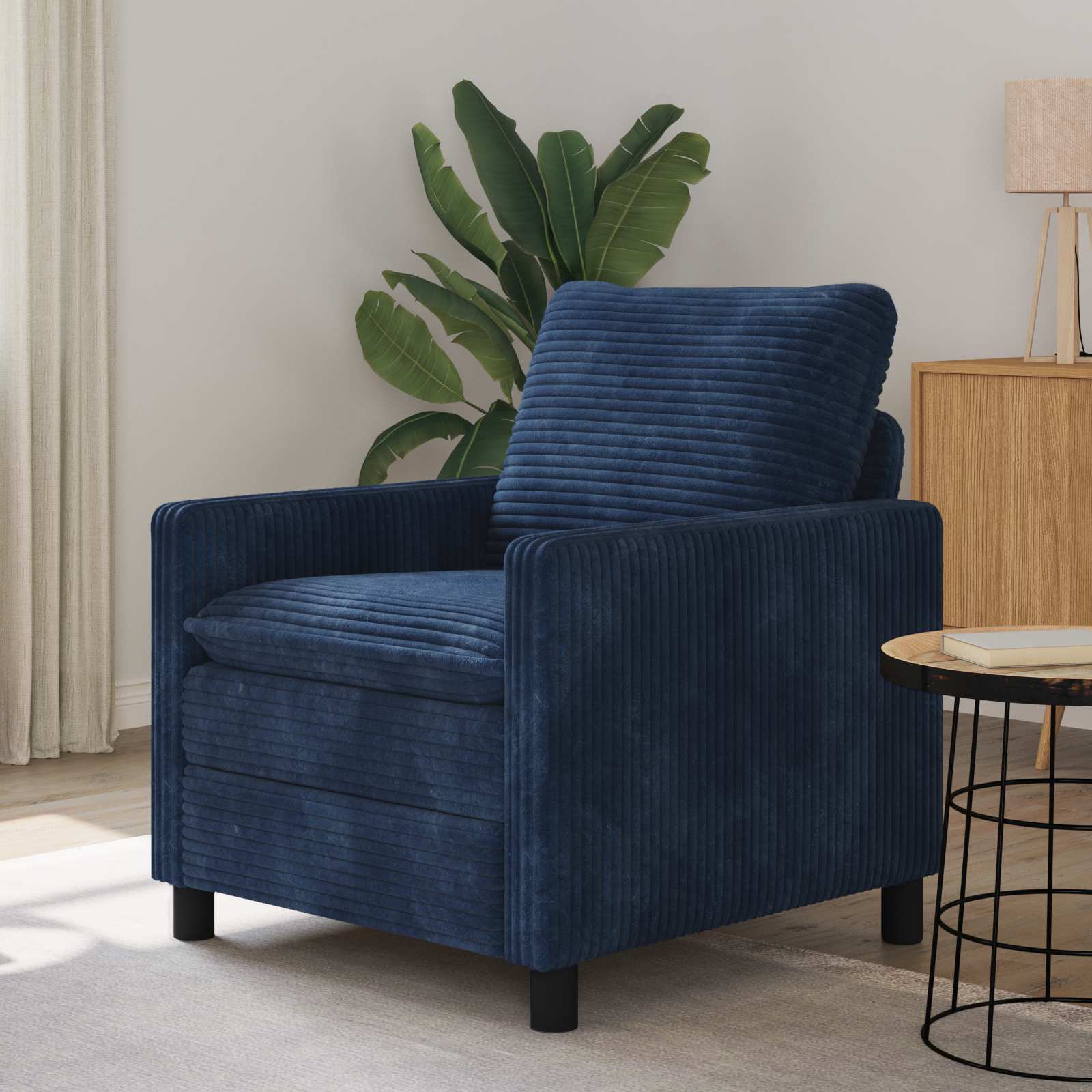 Soffa Mörkblå 76 x 81 x 87,5 cm Polyester