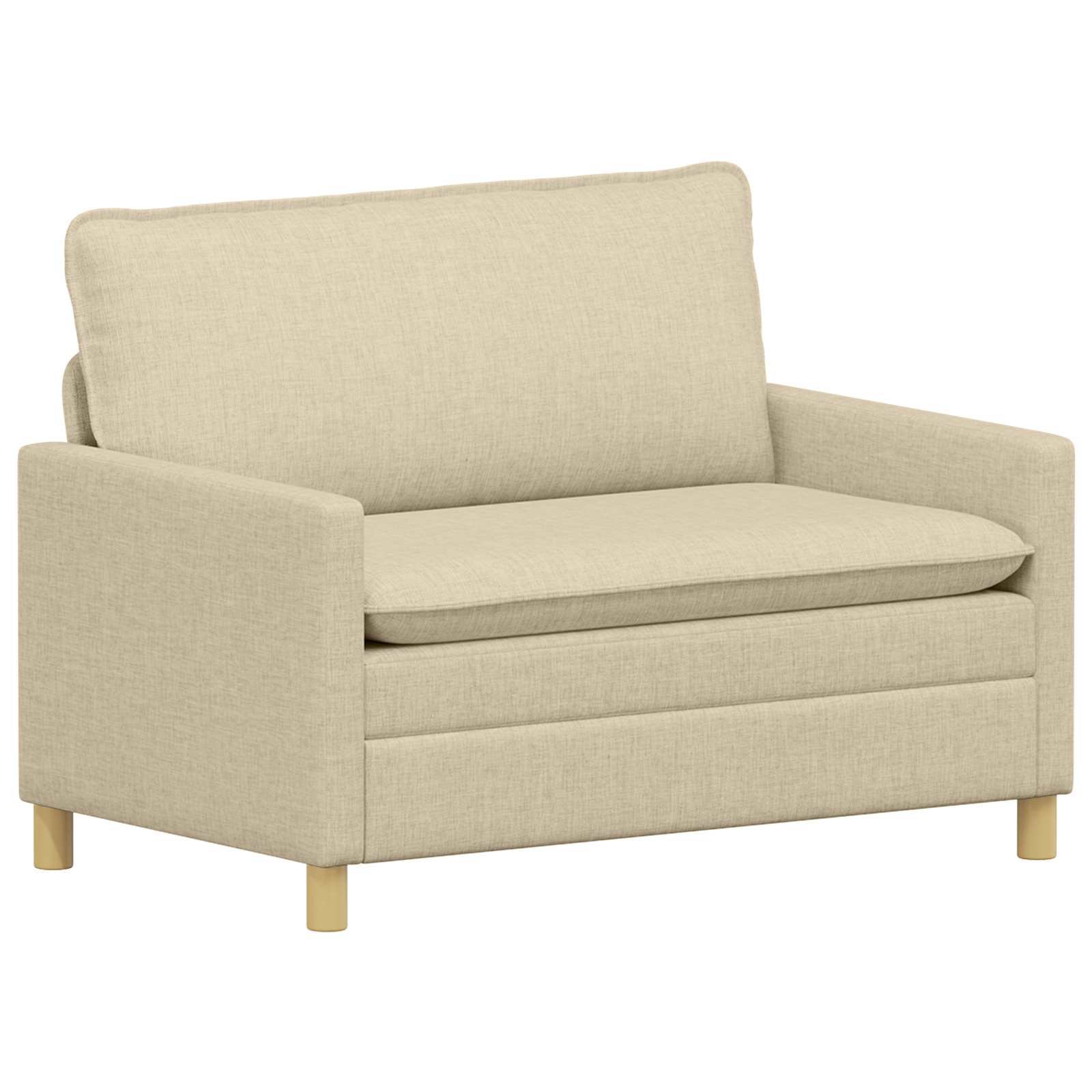 Soffa Gräddvit 126 x 81 x 87,5 cm Tyg