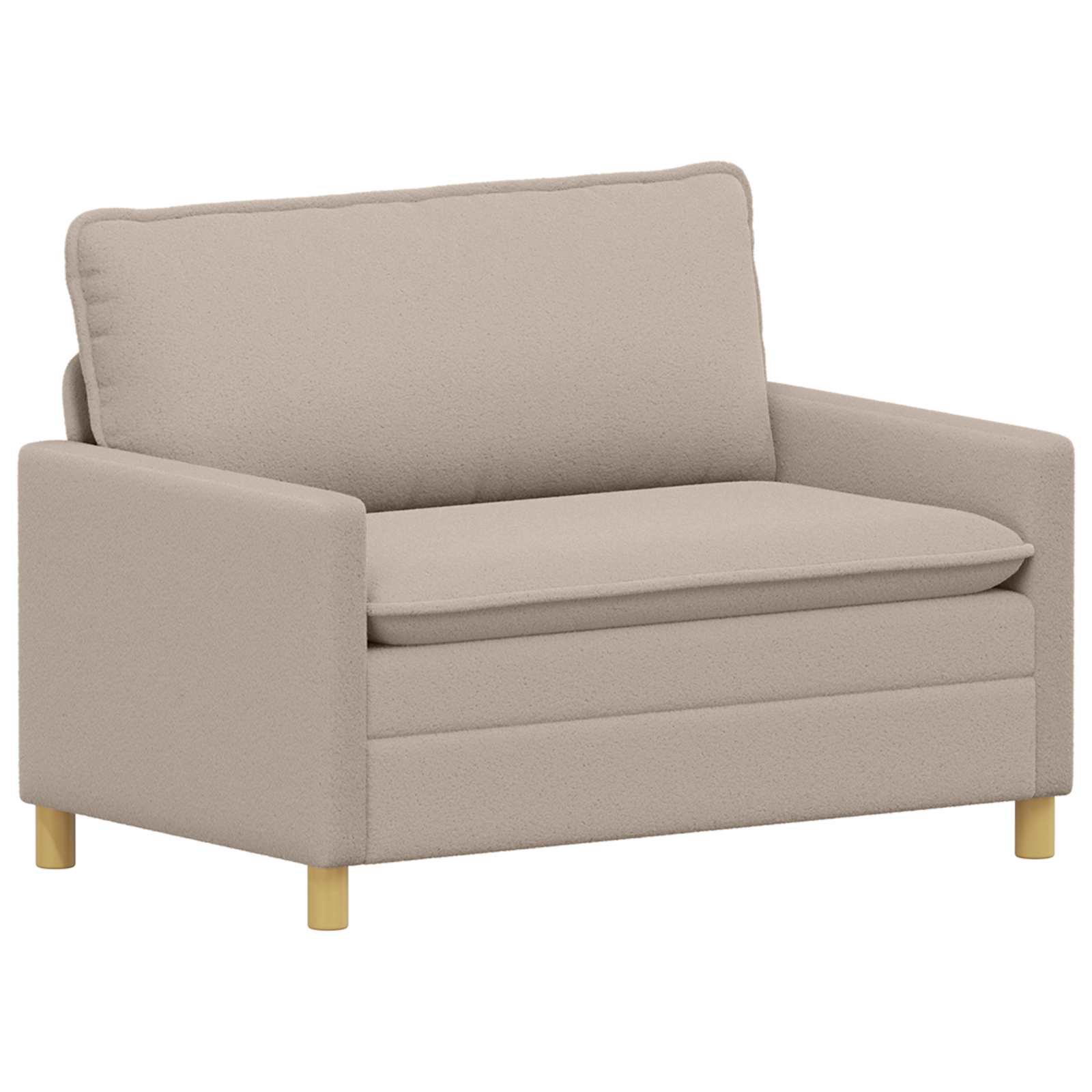 Soffa Ljusgrå 126 x 81 x 87,5 cm Tyg