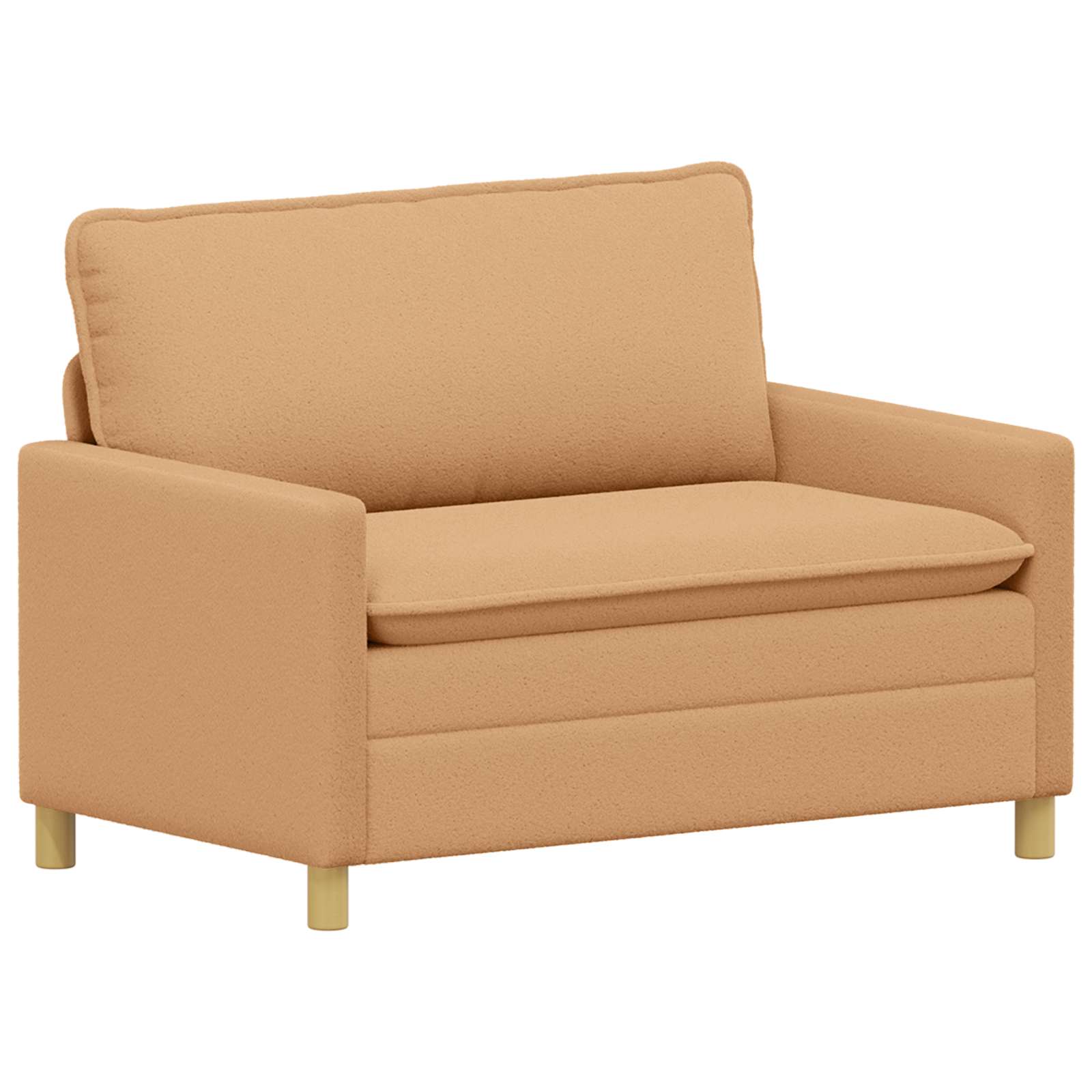 Soffa Beige 126 x 81 x 87,5 cm Tyg