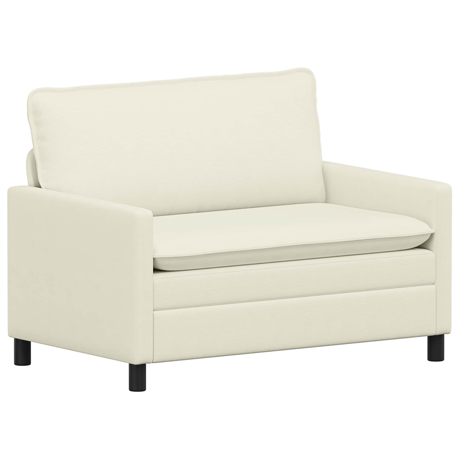Soffa Gräddvit 126 x 81 x 87,5 cm Tyg