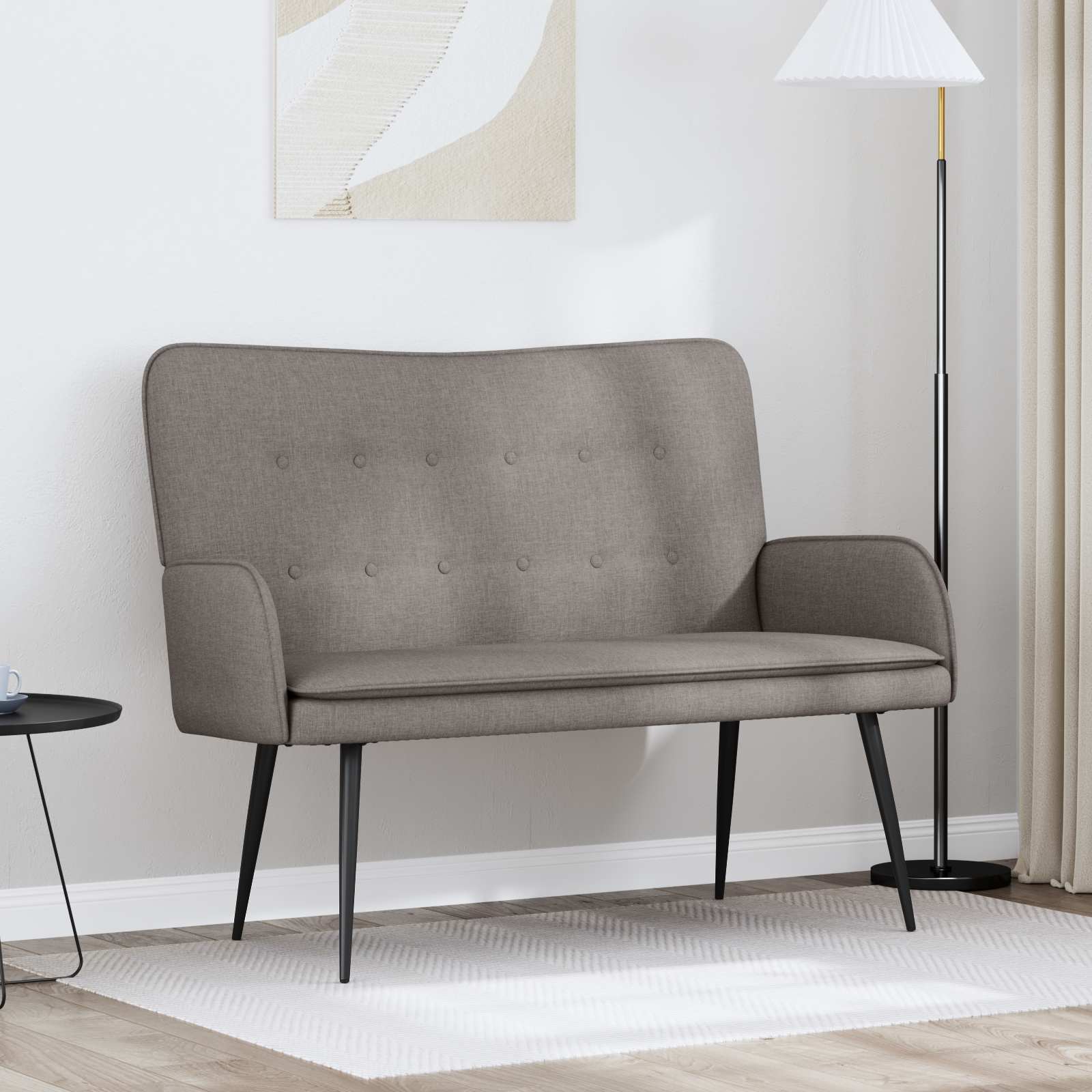 2-sits soffa Taupe 115 x 61 x 87 cm Tyg