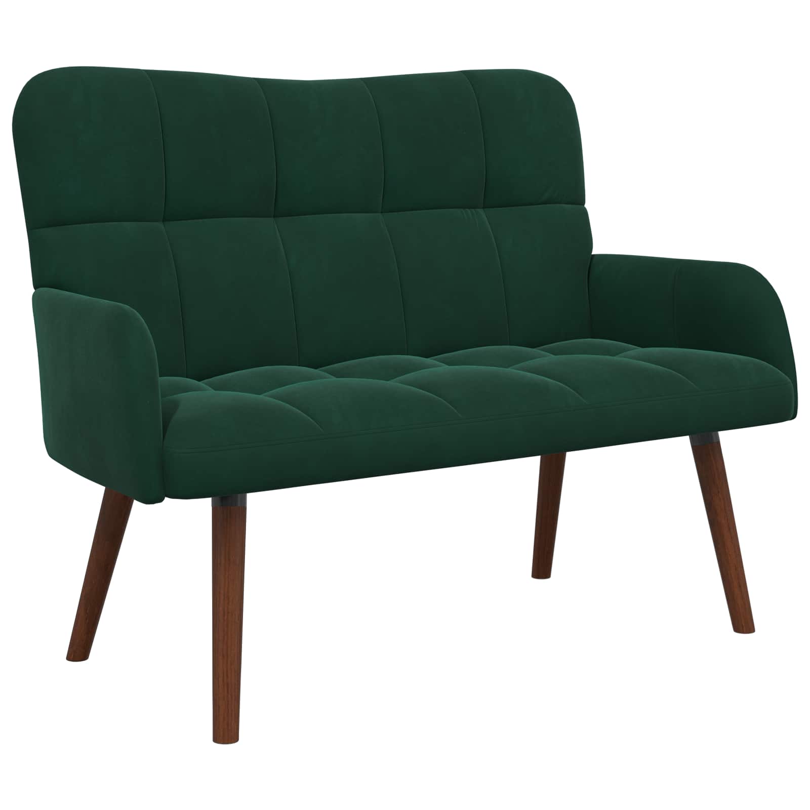 2-sits soffa Mörkgrön 115 x 61 x 87 cm Sammet