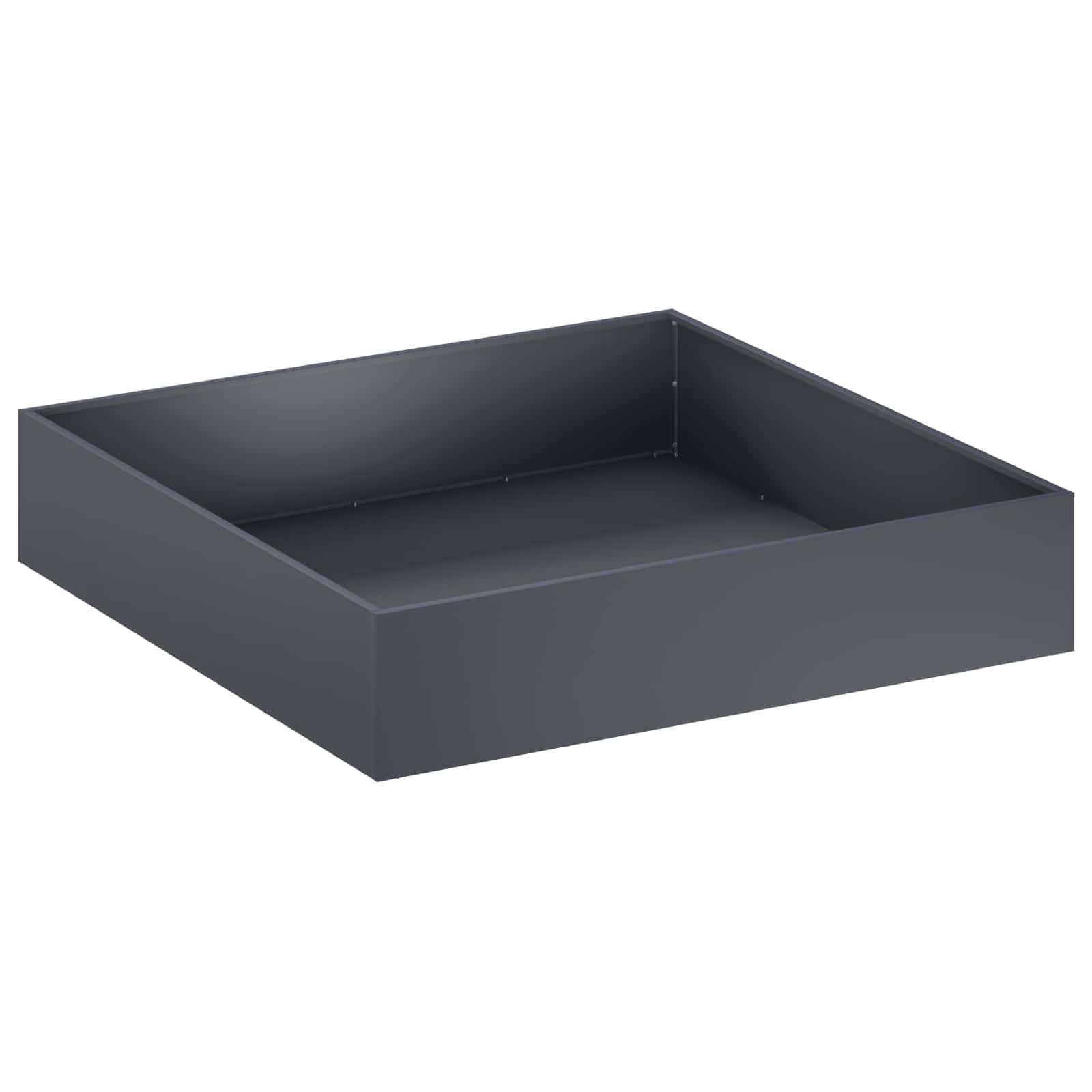 Trädgårdsplanterare Antracit 100 x 100 x 20 cm Kallvalsat stål