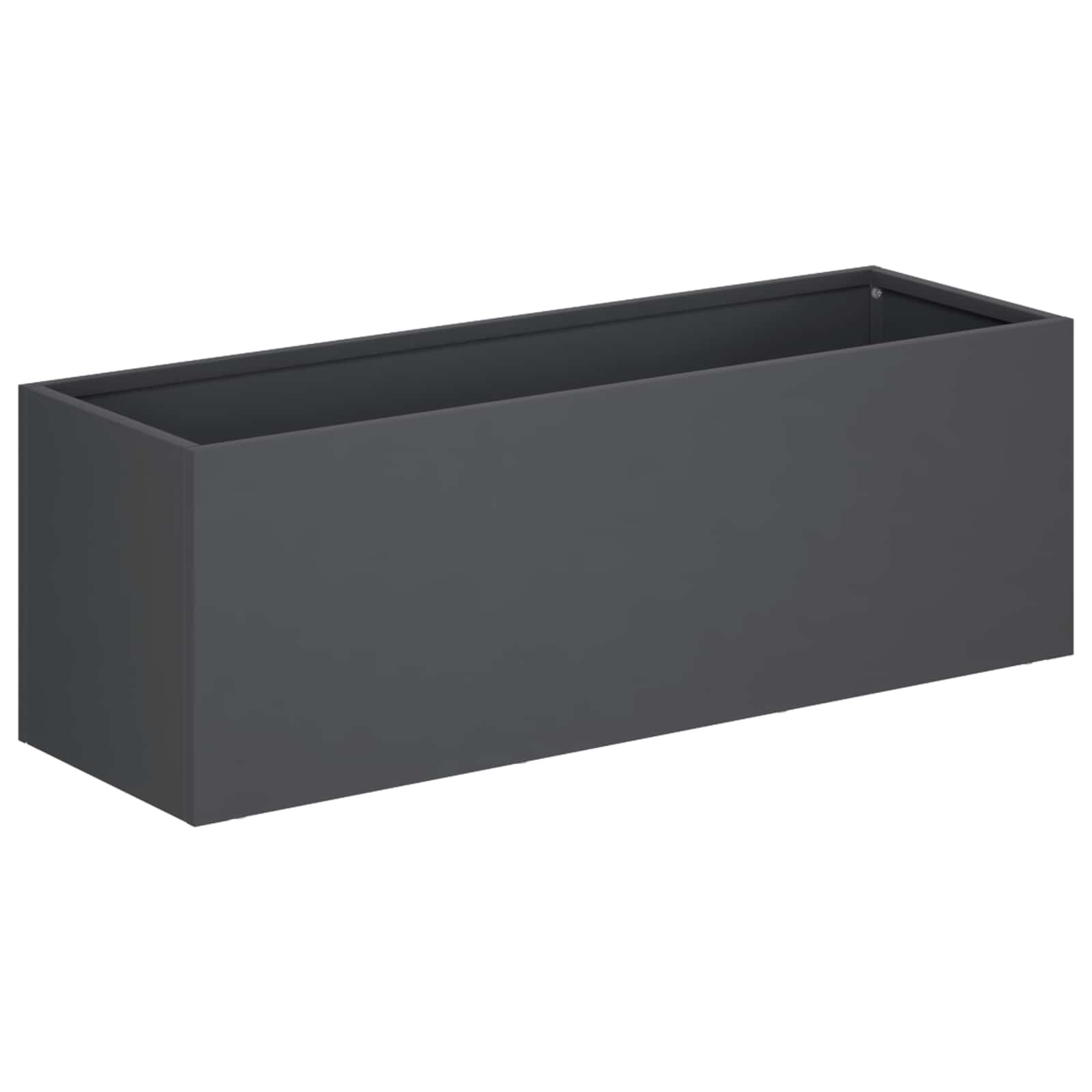 Trädgårdsplanterare Antracit 40 x 20 x 20 cm Kallvalsat stål