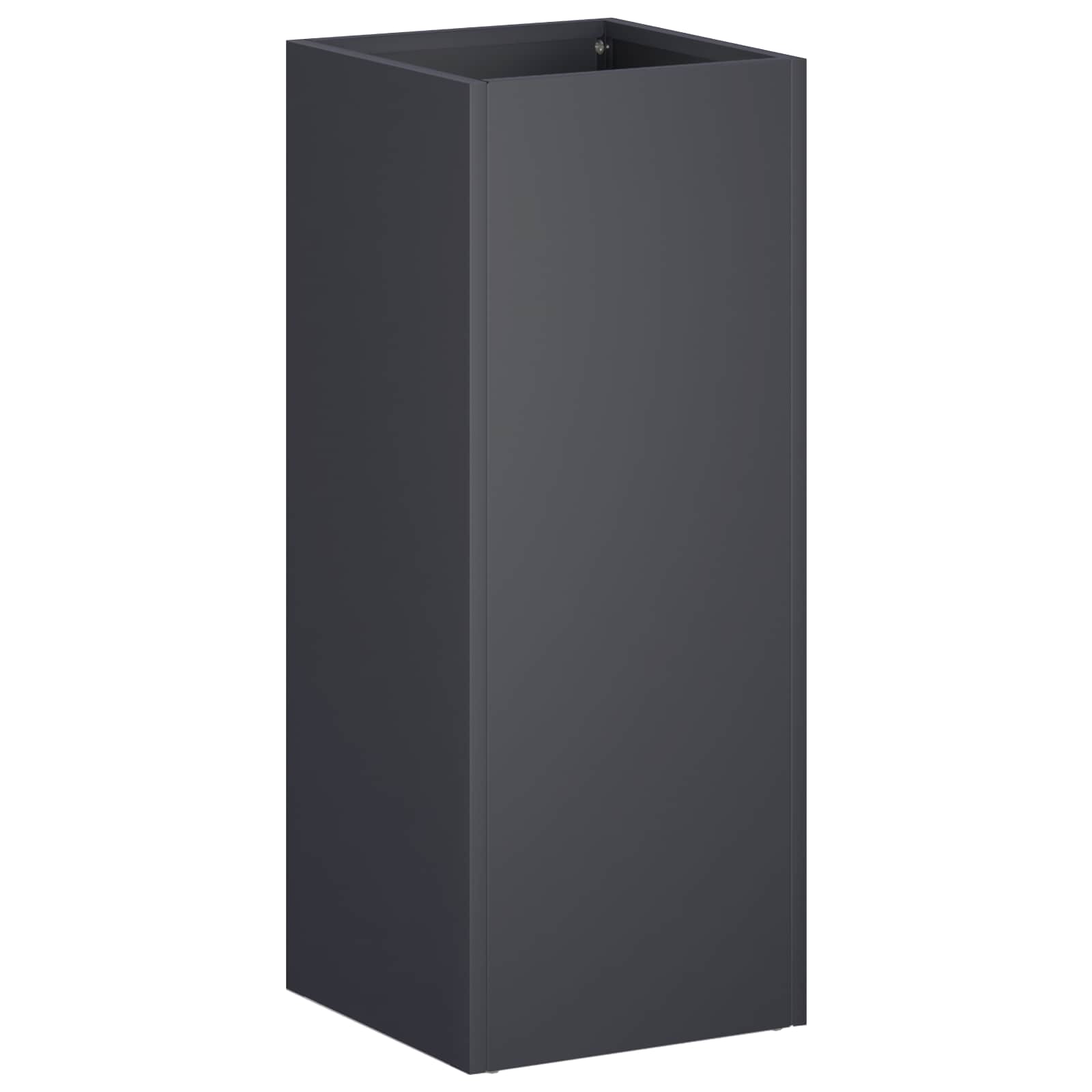 Trädgårdsplanterare Antracit 20 x 20 x 40 cm Kallvalsat stål