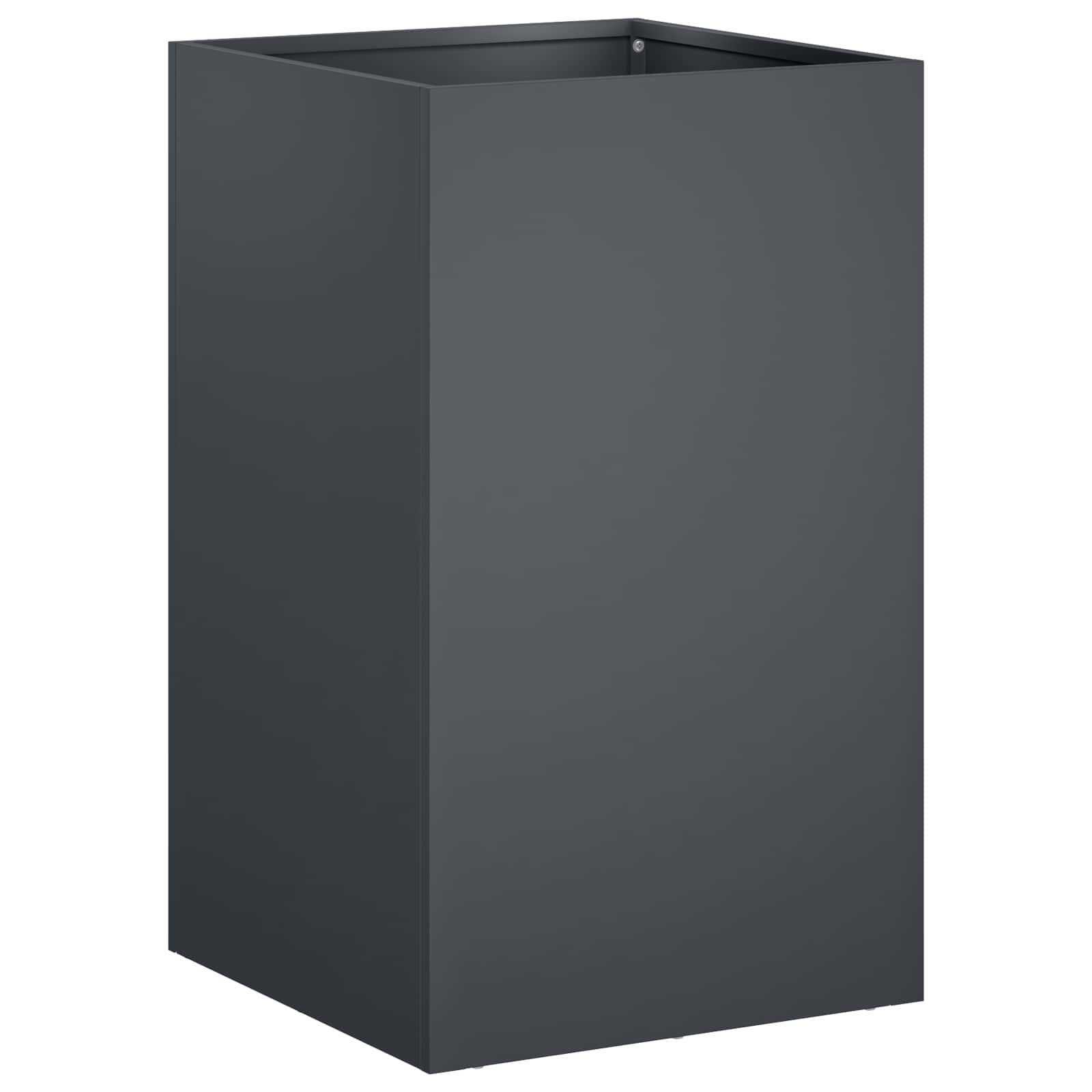 Trädgårdsplanterare Antracit 30 x 30 x 50 cm Kallvalsat stål