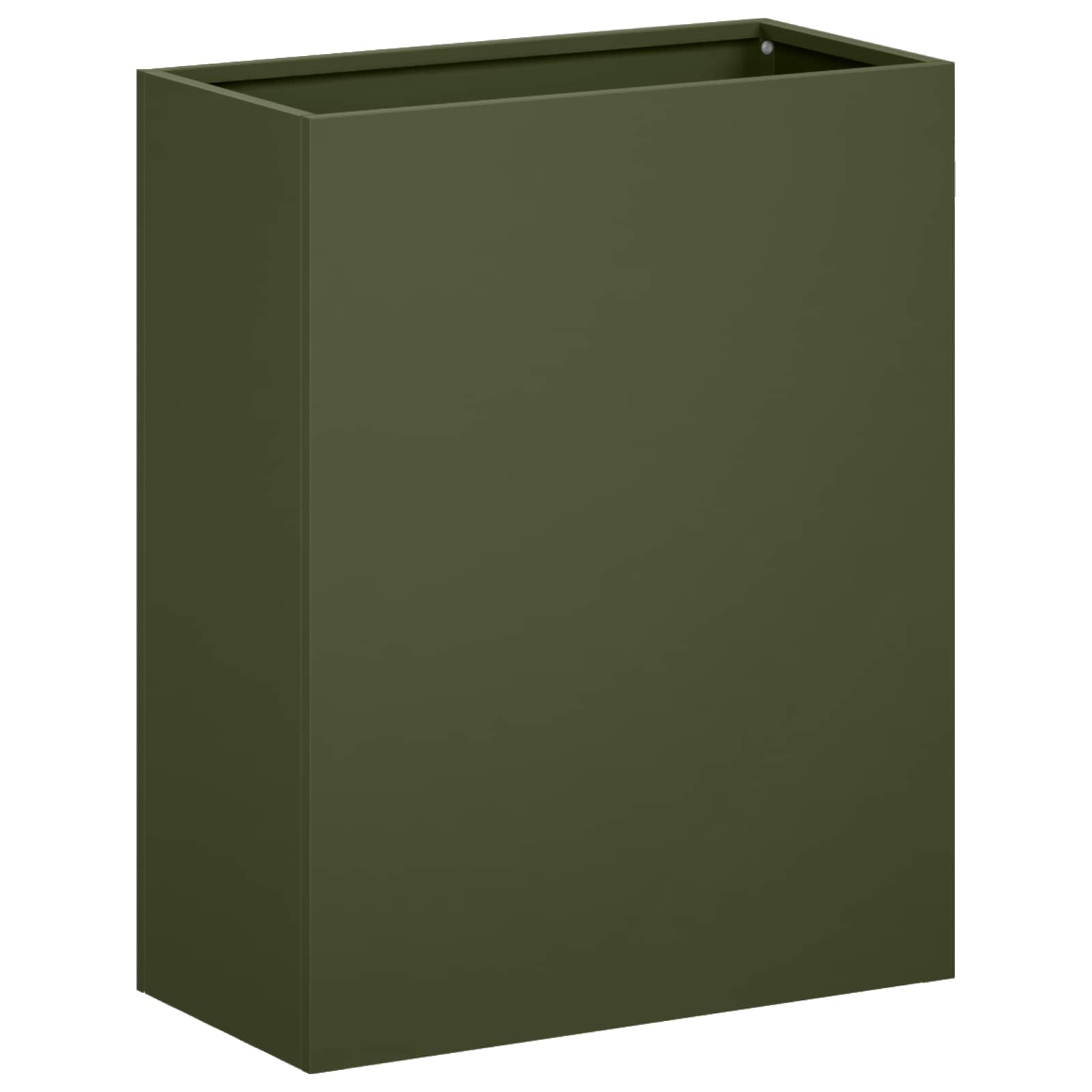 Trädgårdsplanterare Olivgrön 40 x 20 x 40 cm Kallvalsat stål