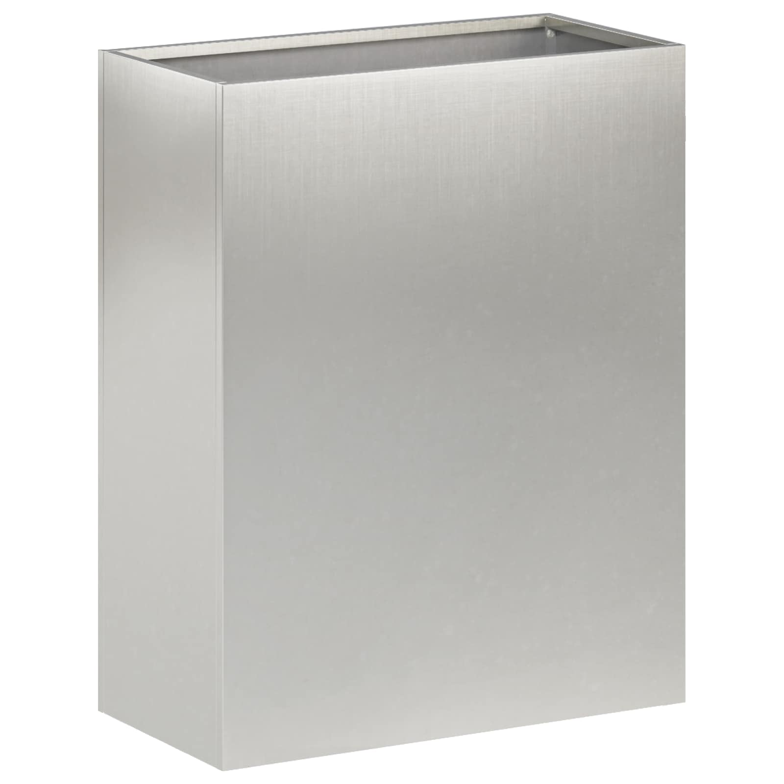 Trädgårdsplanterare Silver 40 x 20 x 40 cm Rostfritt stål