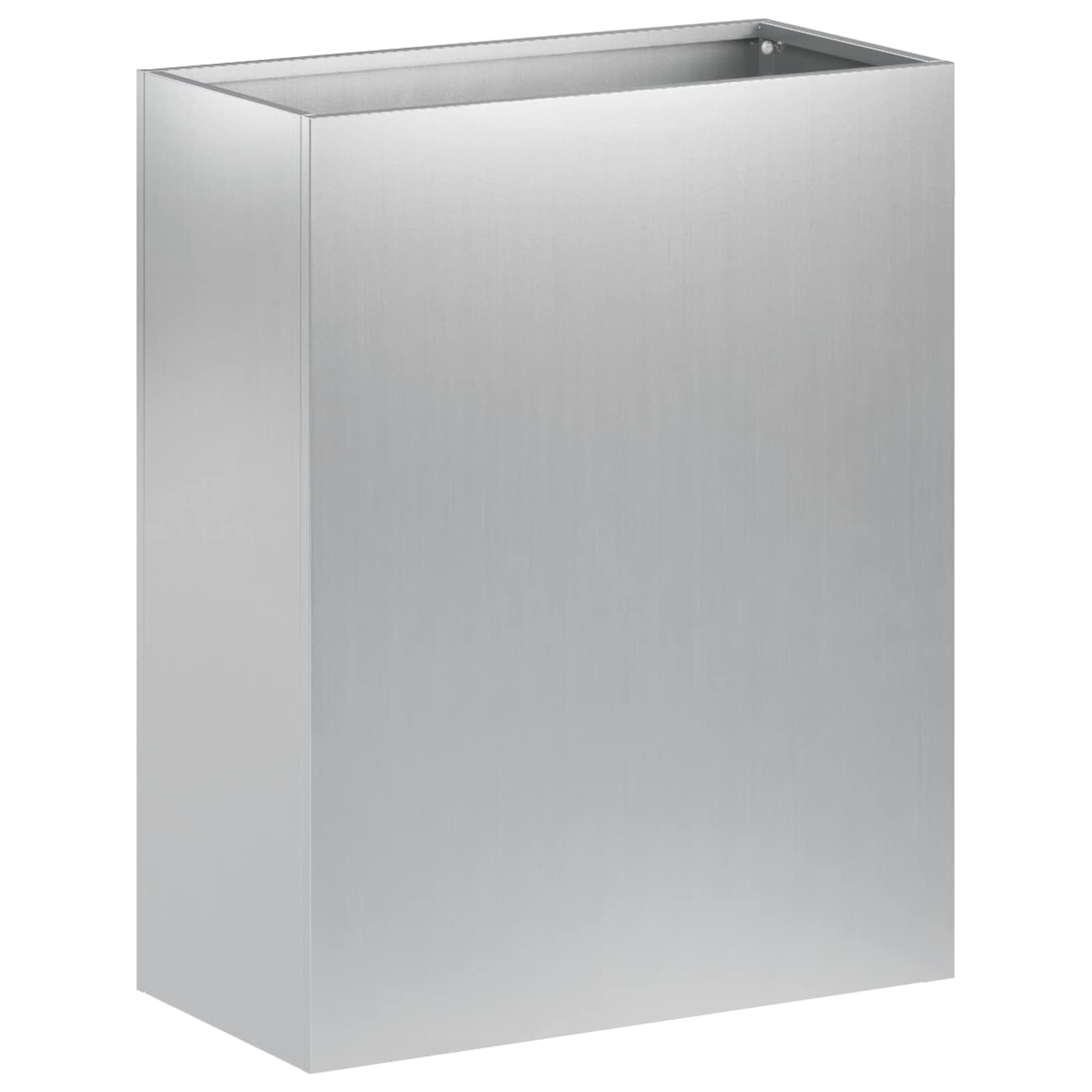 Trädgårdsplanterare Silver 40 x 20 x 40 cm Galvaniserat stål