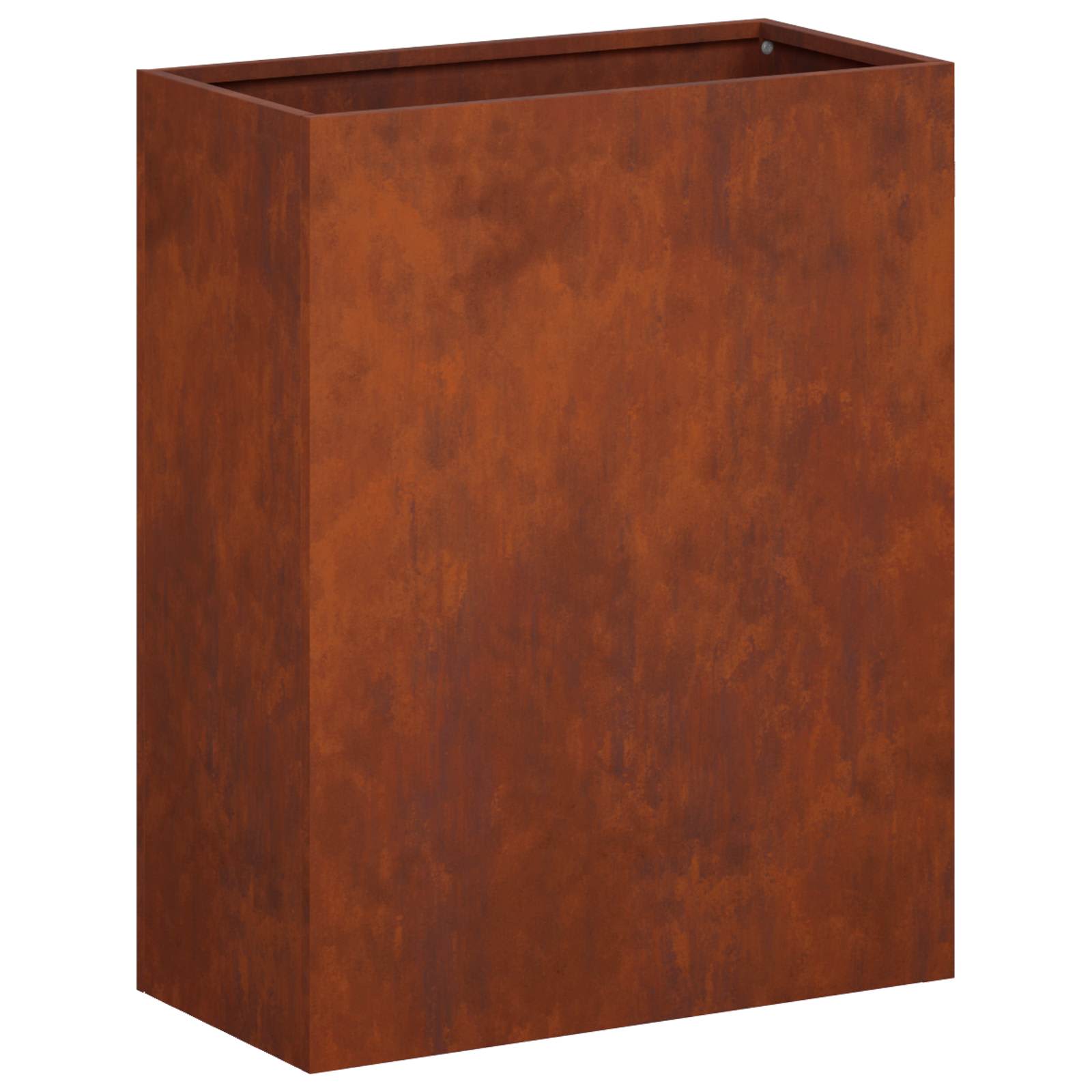 Trädgårdsplanterare Rostig 40 x 20 x 40 cm Väderbeständig stål
