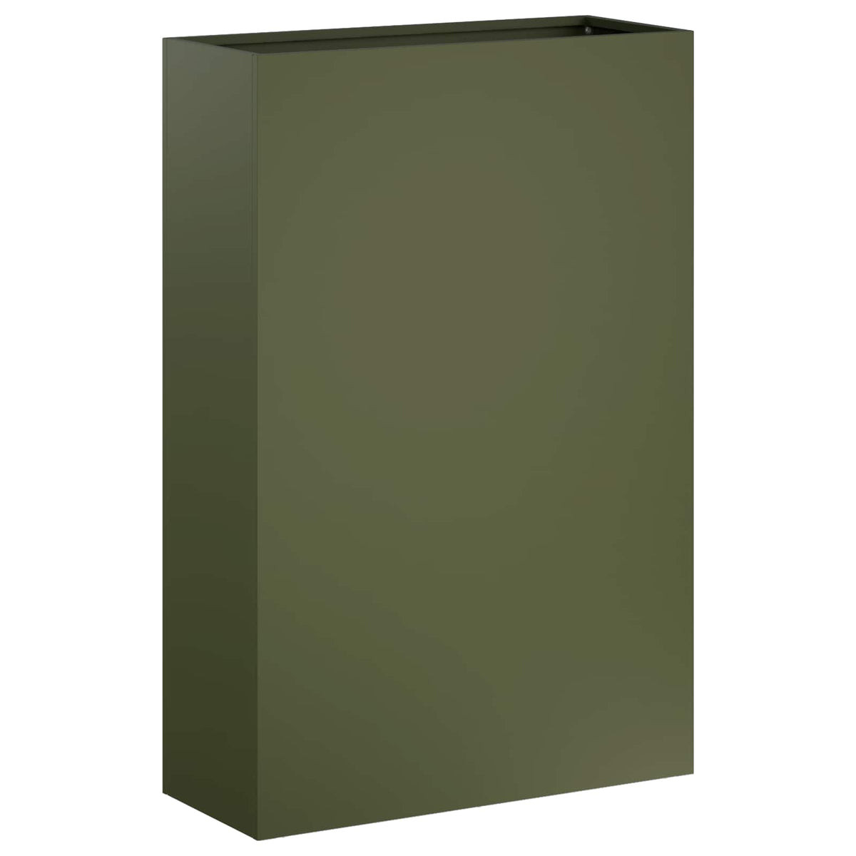 Trädgårdsplanterare Olivgrön 50 x 20 x 75 cm Kallvalsat stål