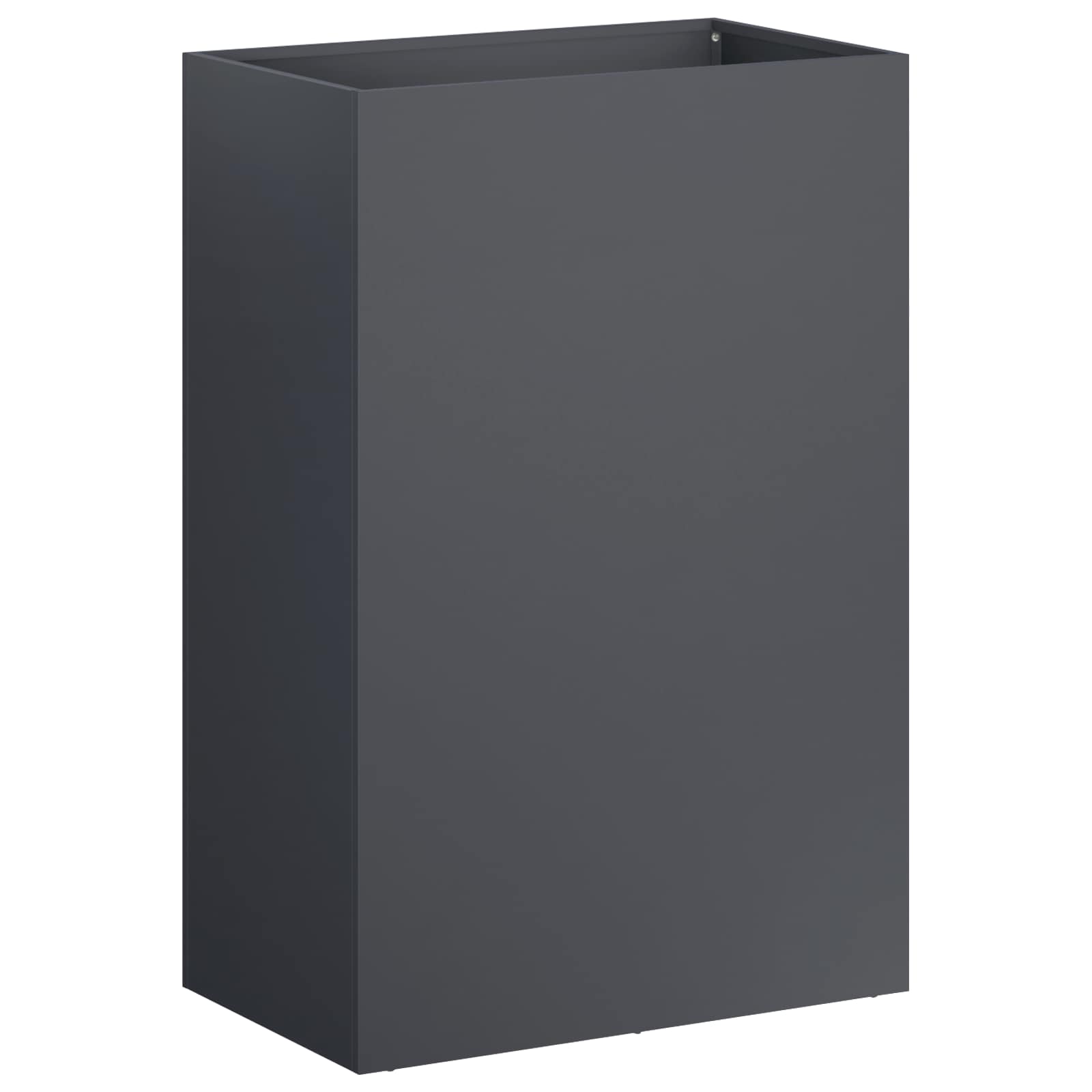 Trädgårdsplanterare Antracit 40 x 30 x 75 cm Kallvalsat stål