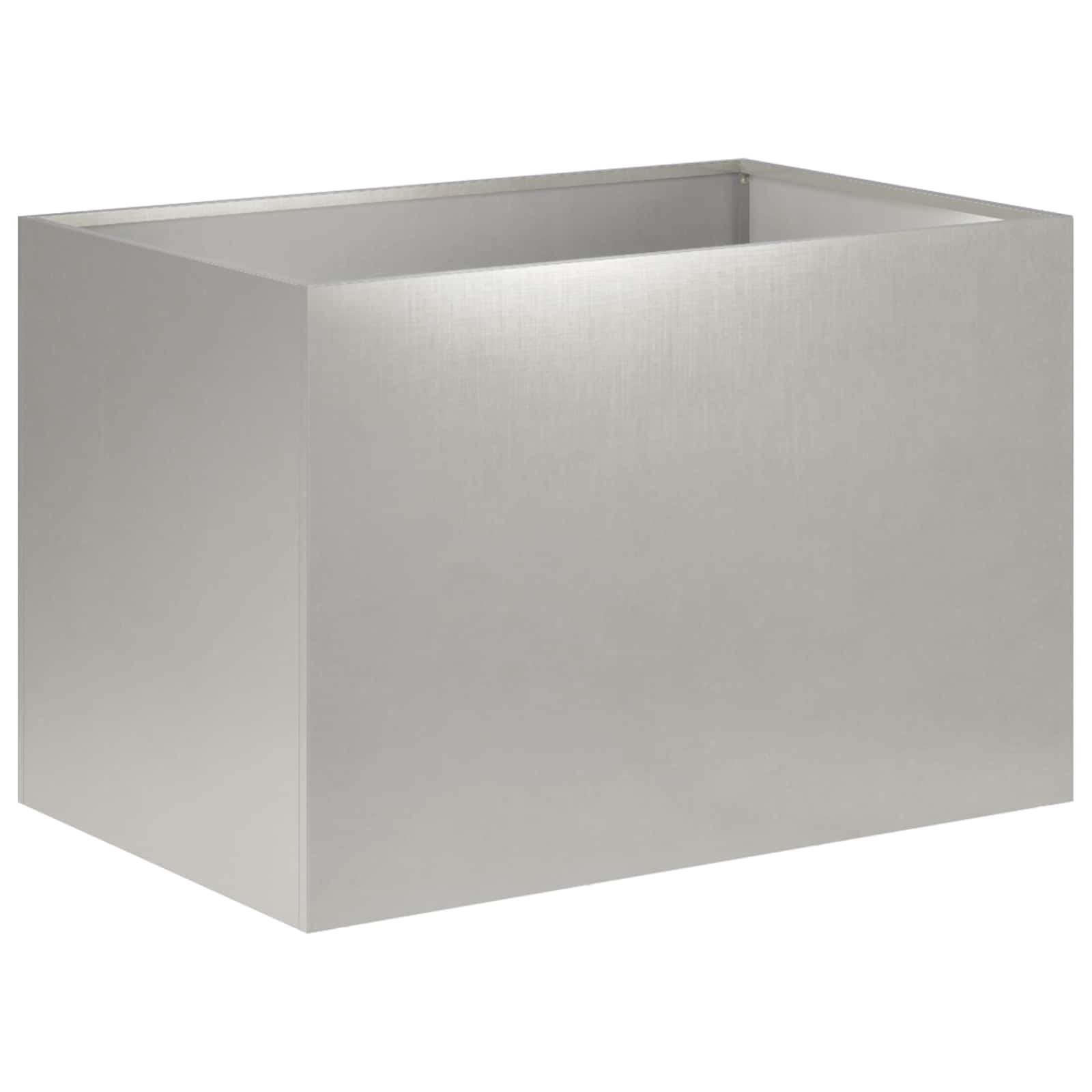 Trädgårdsplanterare Silver 50 x 40 x 40 cm Rostfritt stål