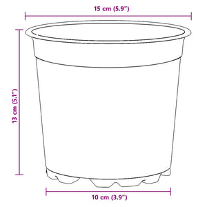 Blomkruka 100 pcs Keramik Ø 15 x 13 cm Plast