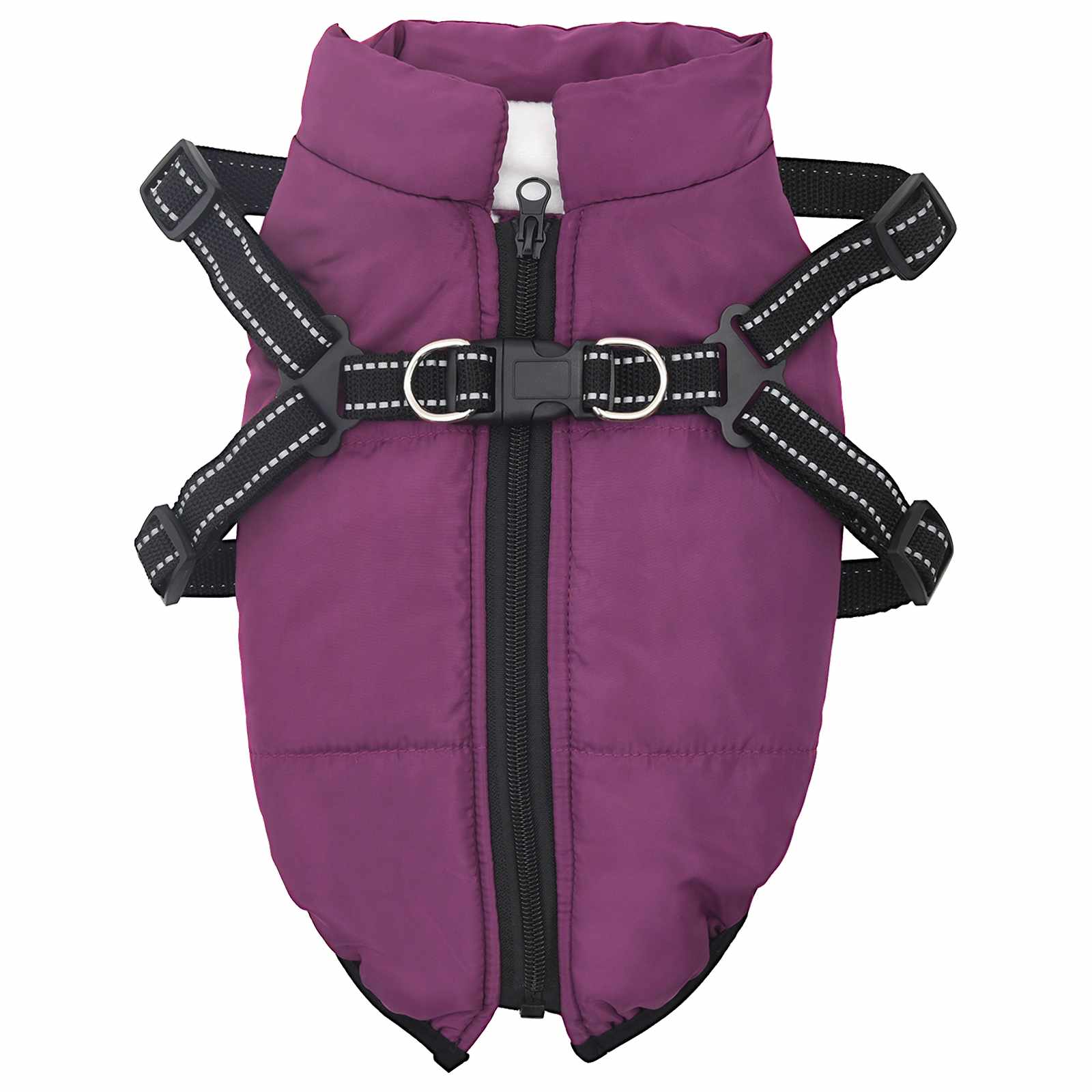 Hund Kappa Lila L32 Fleece och Polyester