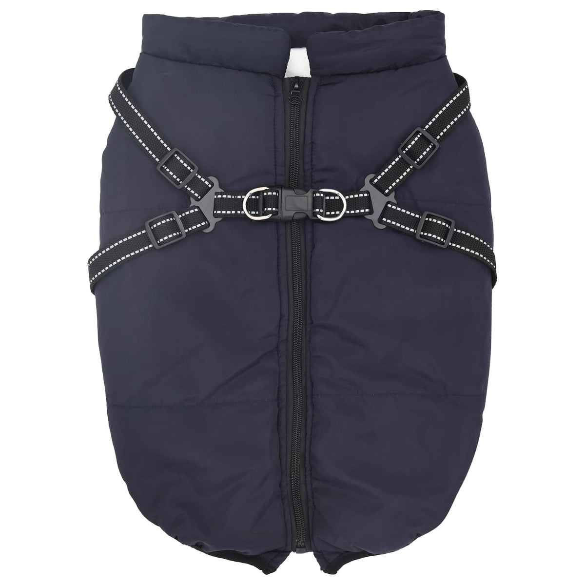 Hund Kappa Mörkblå L48 Fleece och Polyester