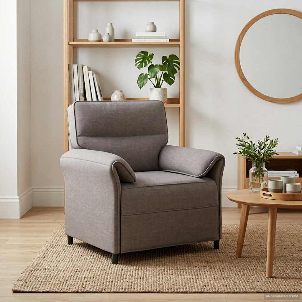 En-sitssoffa Taupe 88 x 83 x 95 cm