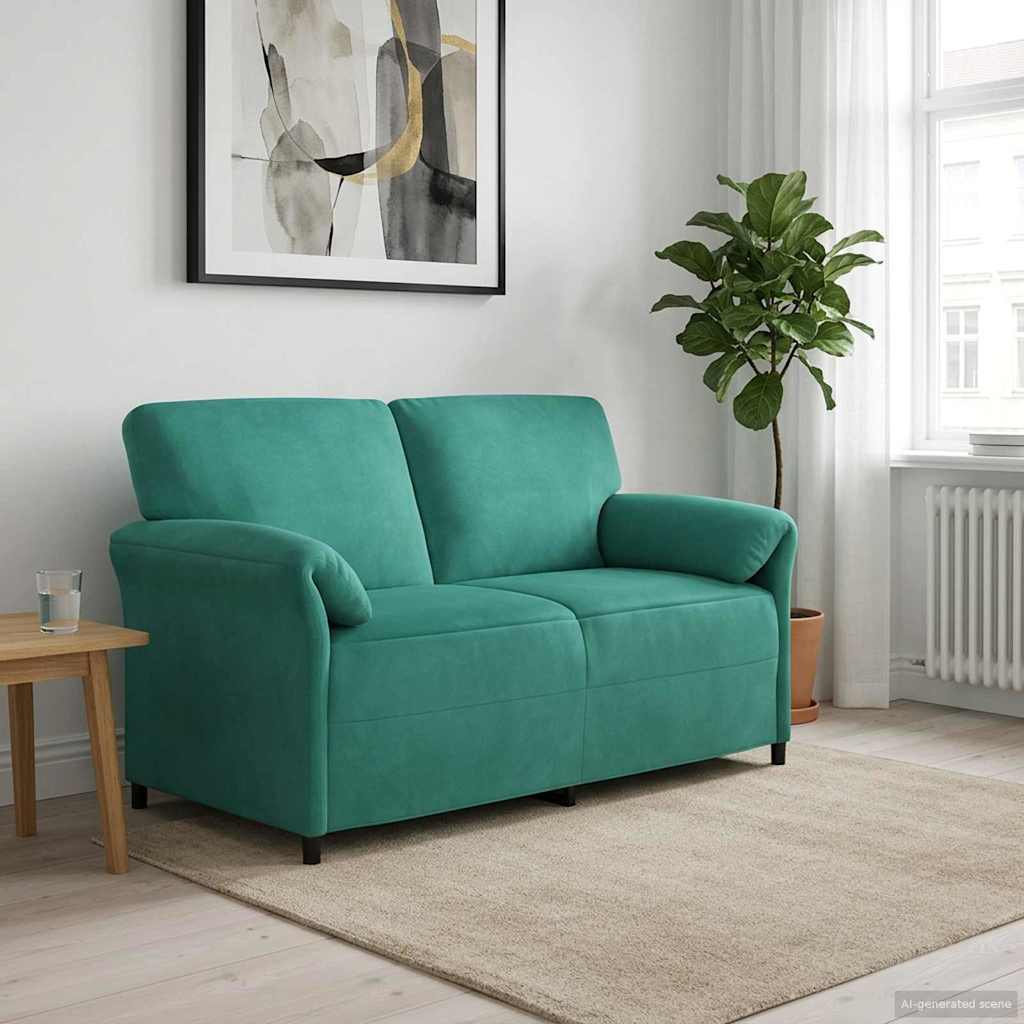 2-sits soffa Turkos 158 x 83 x 95 cm Sammet
