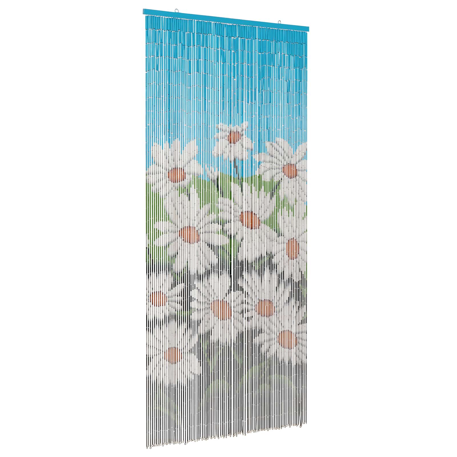 Insektsdörrgardin flerfärgad 200 x 90 cm Bambu