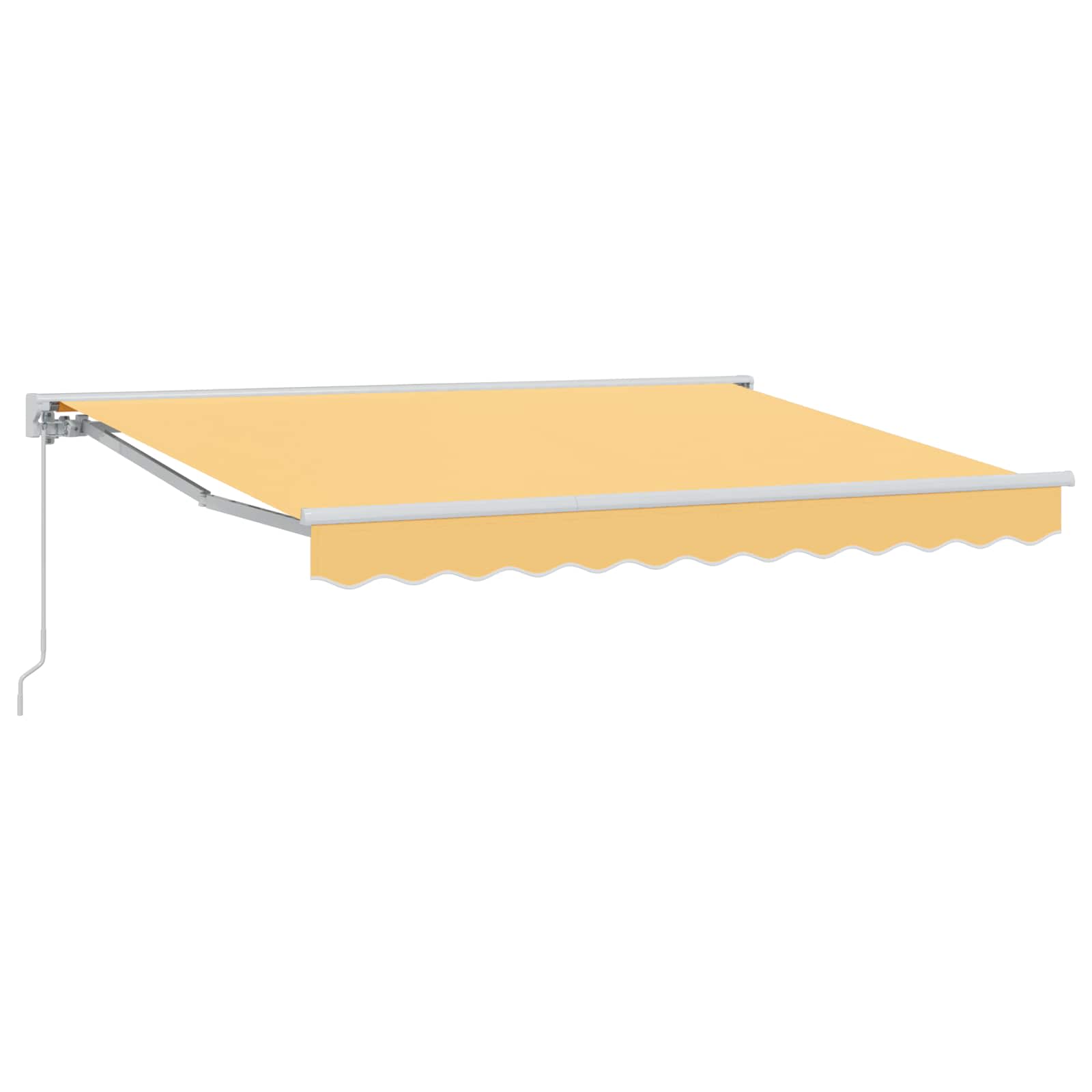 Utdragbar markis Sand 2,5 x 2 m Polyester och aluminium