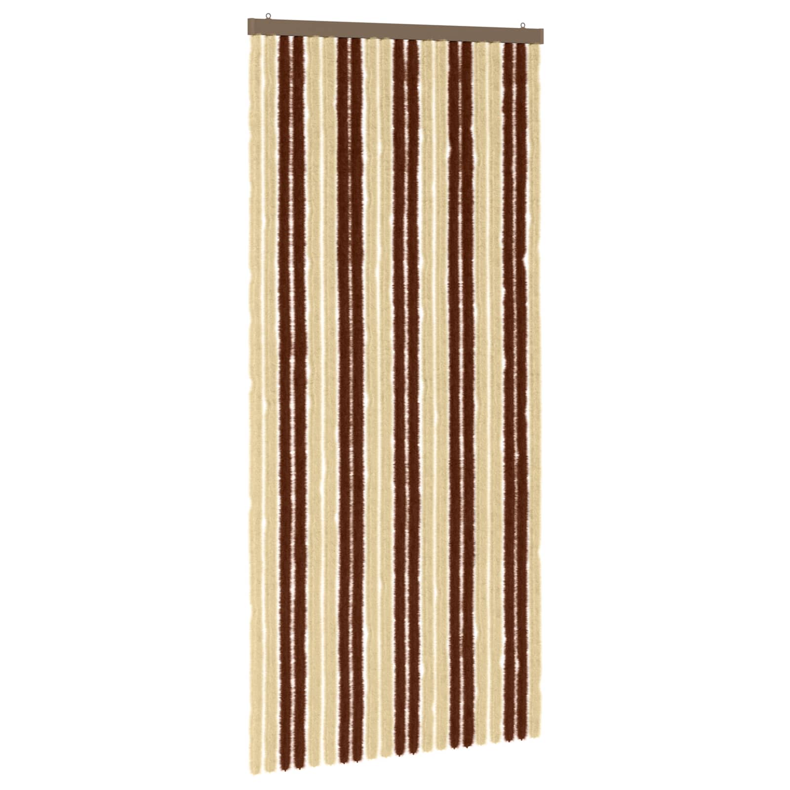 Insektsgardin Chenille Brun och beige 90 x 200 cm 100% PP