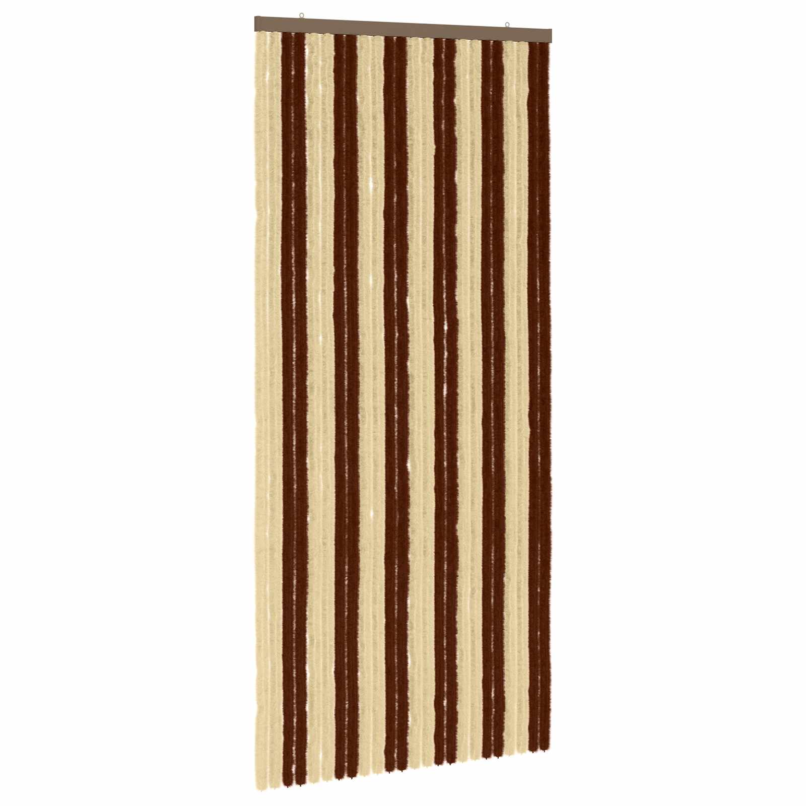Insektsgardin Chenille Brun och beige 100 x 220 cm 100% PP