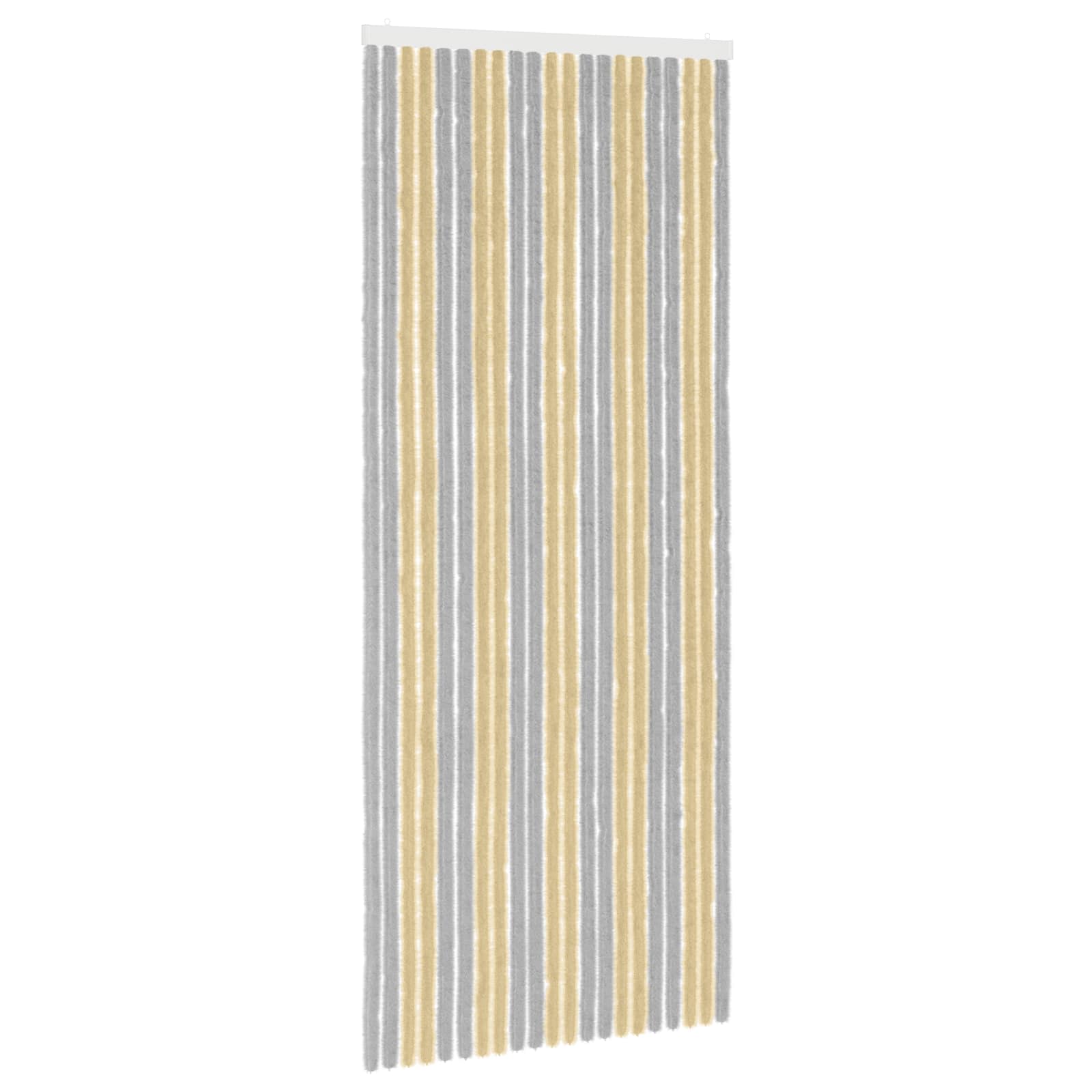 Insektsgardin Chenille Grå och Beige 90 x 220 cm 100% PP