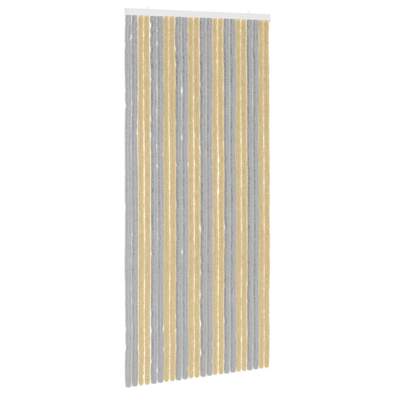 Insektsgardin Chenille Grå och Beige 100 x 220 cm 100% PP